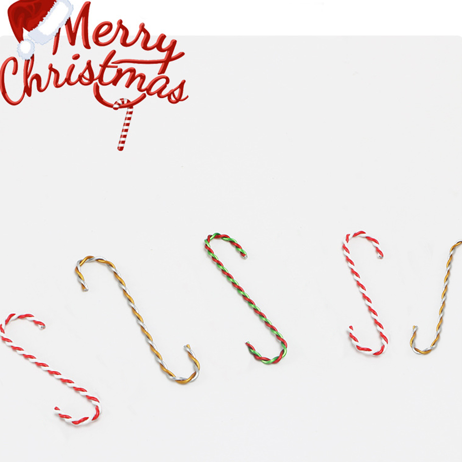 Kreativer Zweifarbiger S-haken Aus Mehrfarbigem Metall Zur Dekoration Des Weihnachtsbaums