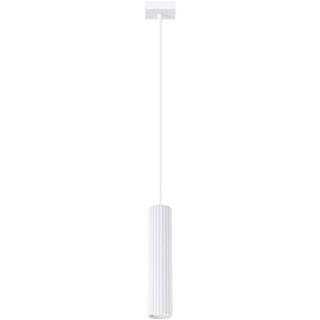 Licht-erlebnisse - Hängeleuchte Aluminium 8 Cm Breit H: Max. 118 Cm Weiß Gu10 Modern Hängelampe
