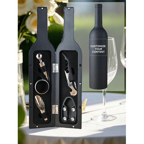 5-teiliges Personalisiertes Rotwein-flaschenöffner-set, Weinwerkzeug-set, Korkenzieher, Folienschneider, Ausgießer, Ausgießer, Flaschenverschluss, Geschenk Für Hauspartys, Valentinstag