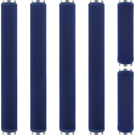 6 Kühlschranktürgriffschoner, Waschbar Und Dekorativ, Rutschfest, Schützen Vor Fingerabdrücken Und Lebensmittelflecken (marineblau)