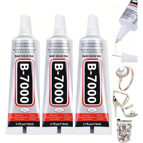 B7000 50ml Kleber, Haftmittel Zum Einlegen Von Schmuck, Broschen, Ornamenten, Strassohrringen Und Anhängern, Starker Kleber Für Diy-bastelarbeiten, Ideales Valentinstagsgeschenk