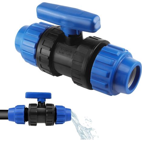 32-mm-pp-klemmverschraubung, Pp-kugelhahn Für Polyethylenrohre
