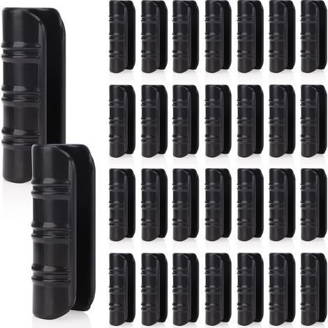 30er-pack Schlauchschellen Für Gartenhäuser, Kunststoffschellen Für Gewächshausfolien, Schlauchklemm-set, Für Gewächshaus-bannerrahmen, Unterstände, Schwarz, 25 Mm