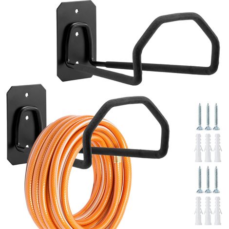 Metallener Gartenschlauchhalter – Wandmontierte Hängehalterung Für Wasserschläuche – Ideal Für Gartenschläuche – 2-teiliges Set