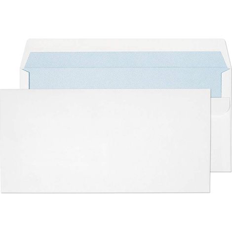 Dl 110 X 220 Mm Selbstklebende Briefumschläge (13882/50 Pr) Weiß – Packung Mit 50 Stück
