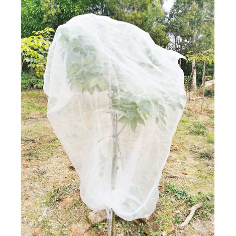 180 X 180 Cm Großes Insektenschutznetz Für Obstbäume Mit Kordelzug Und Reißverschluss