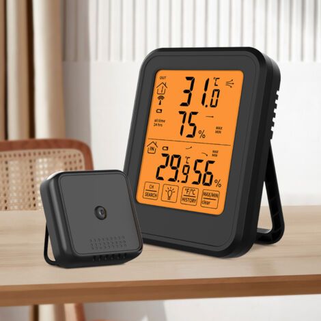 Sdlogal – Digitales Thermometer-hygrometer Für Innen Und Außen – Kabelloser Sensor – Lcd-hintergrundbeleuchtung – ±1 °f Genauigkeit – Für Büro Und Zuhause