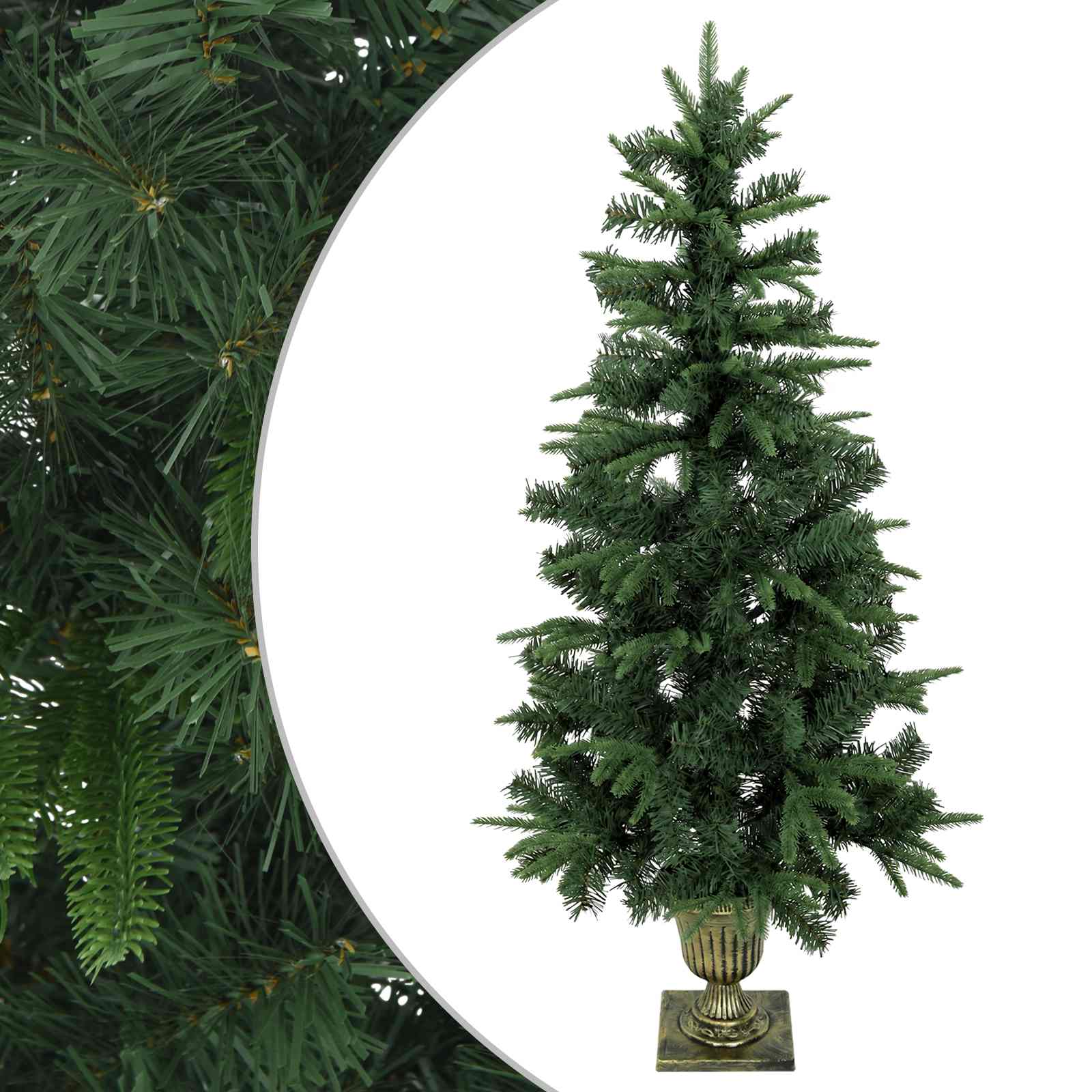 Mini Weihnachtsbaum 120 Cm Pvc Und Pe Grün Vidaxl