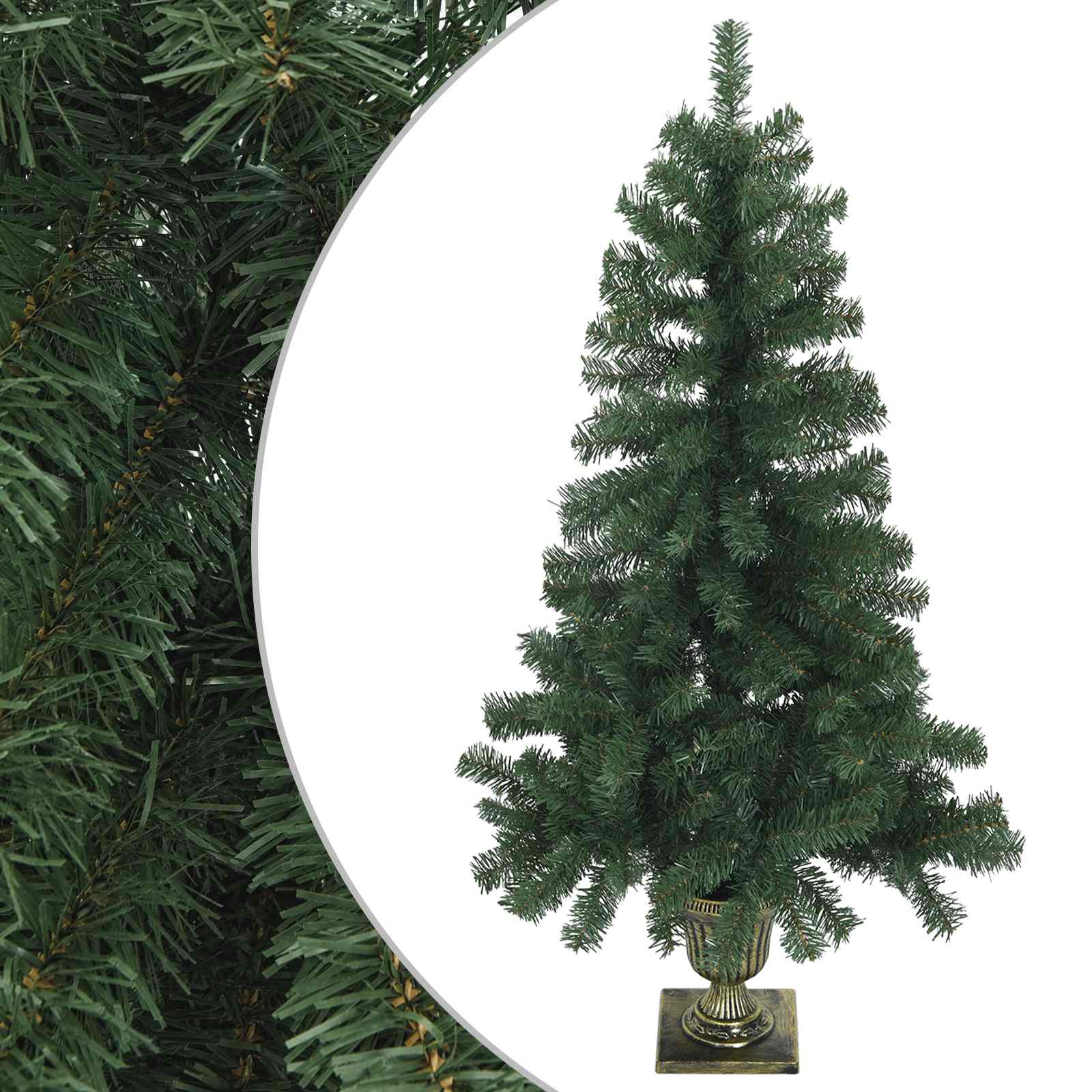 Mini Weihnachtsbaum 120 Cm Pvc Grün Vidaxl