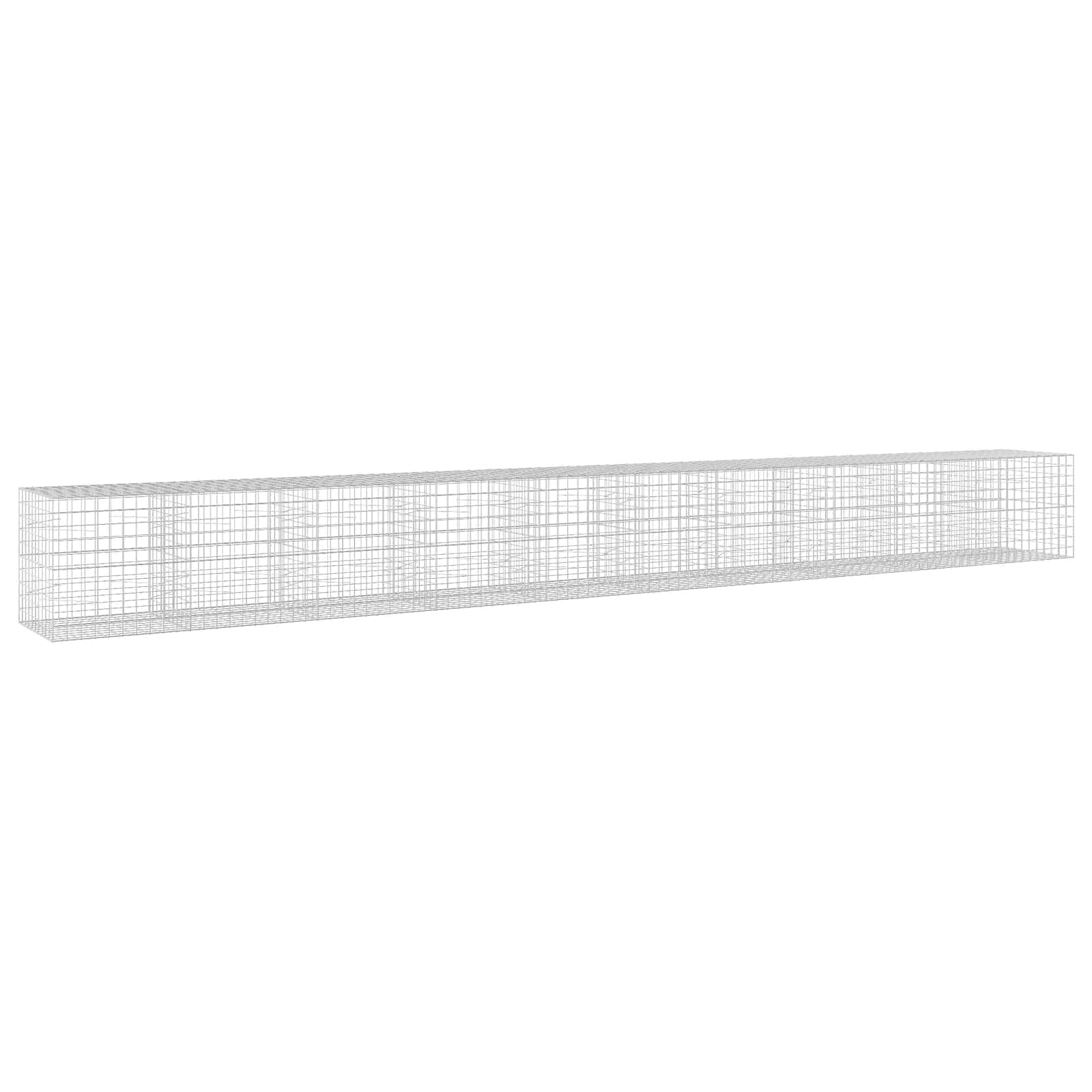 Gabione Mit 3,5 Mm Draht Und 10x10 Cm Maschen 1000x100x100 Cm Vidaxl