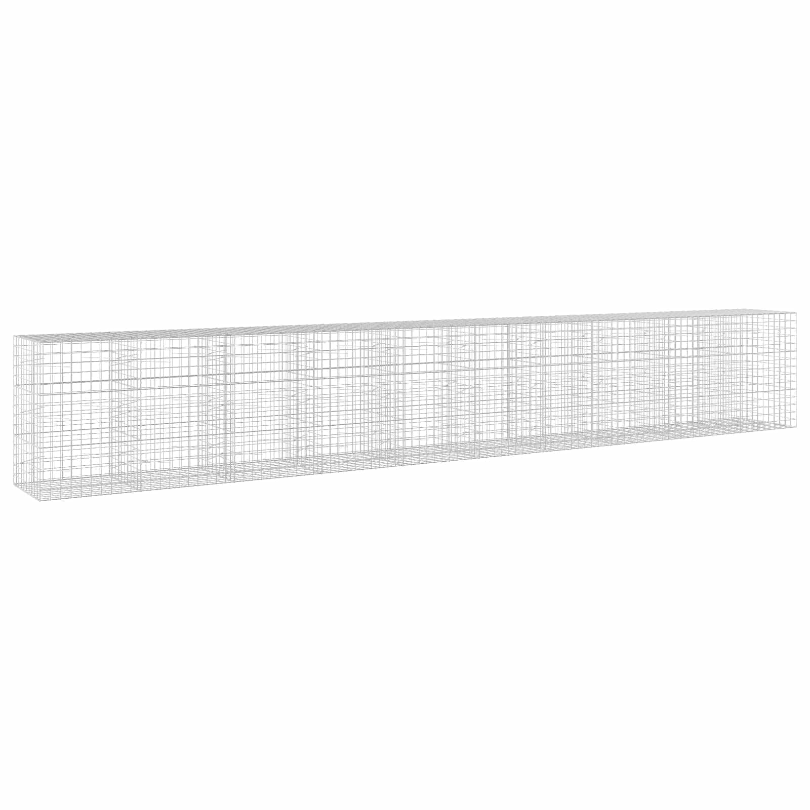 Gabione Mit 3,5 Mm Draht Und 10x10 Cm Maschen 1000x100x150 Cm Vidaxl