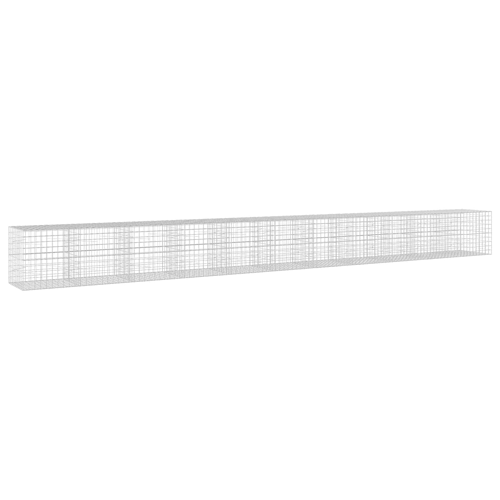 Gabione Mit 3,5 Mm Draht Und 10x10 Cm Maschen 1100x100x100 Cm Vidaxl