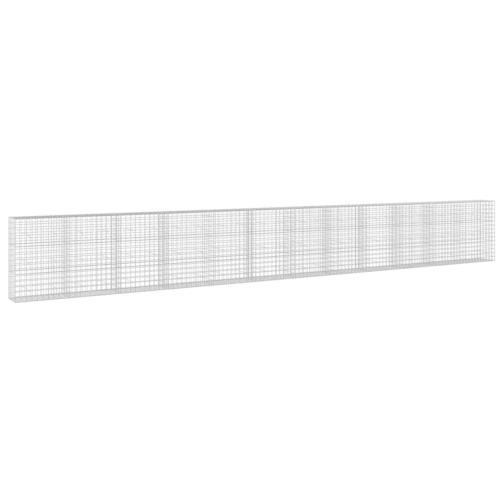 Gabione Mit 3,5 Mm Draht Und 10x10 Cm Maschen 1200x50x150 Cm Vidaxl