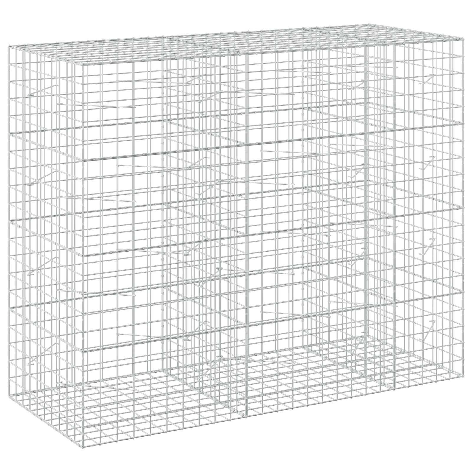 Gabione Mit 3,5 Mm Draht Und 10x10 Cm Maschen 250x100x200 Cm Vidaxl