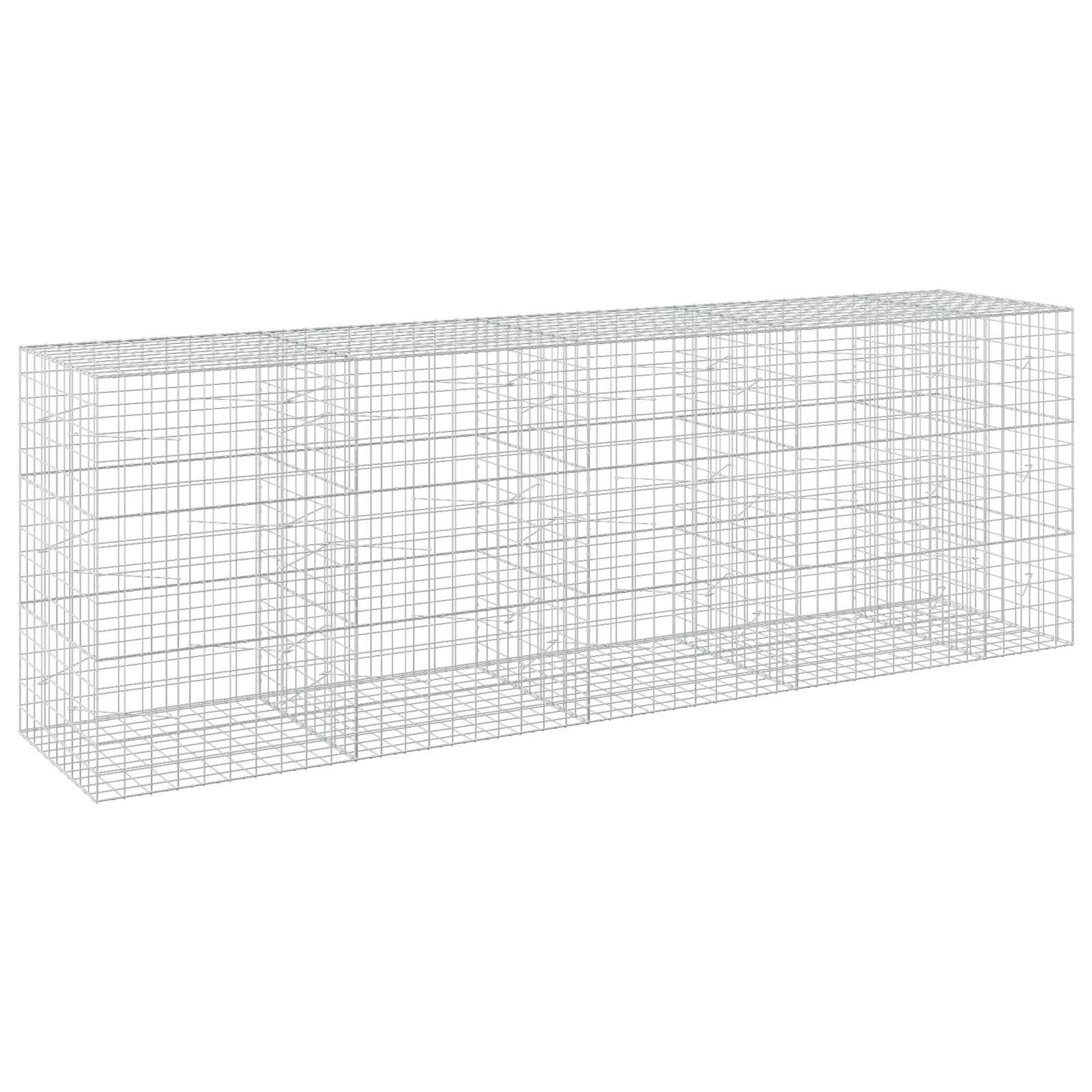 Gabione Mit 3,5 Mm Draht Und 10x10 Cm Maschen 450x100x150 Cm Vidaxl