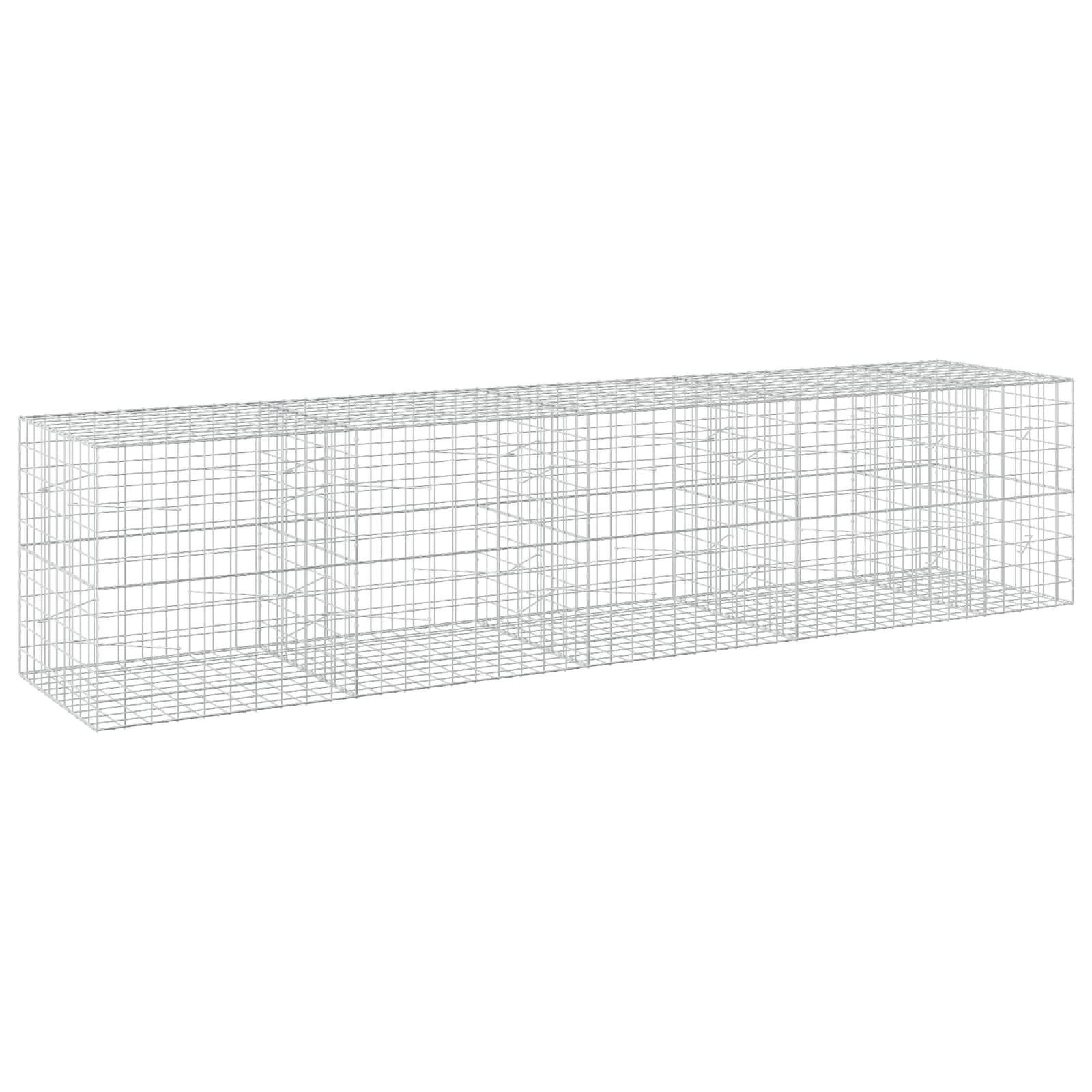 Gabione Mit 3,5 Mm Draht Und 10x10 Cm Maschen 450x100x100 Cm Vidaxl