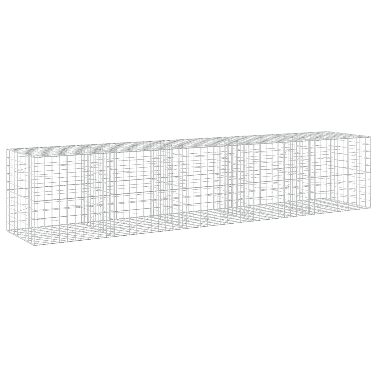 Gabione Mit 3,5 Mm Draht Und 10x10 Cm Maschen 500x100x100 Cm Vidaxl