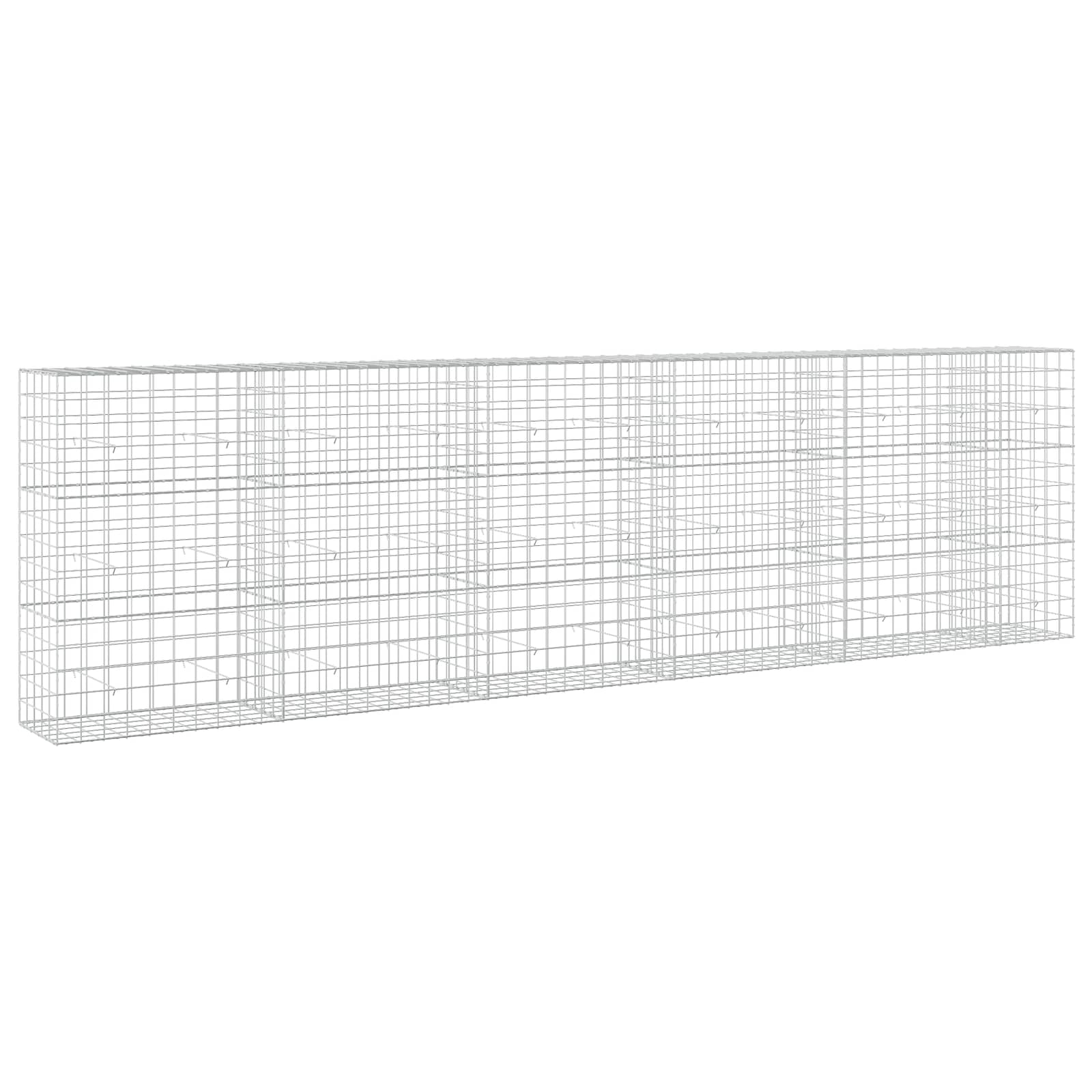 Gabione Mit 3,5 Mm Draht Und 10x10 Cm Maschen 550x50x150 Cm Vidaxl