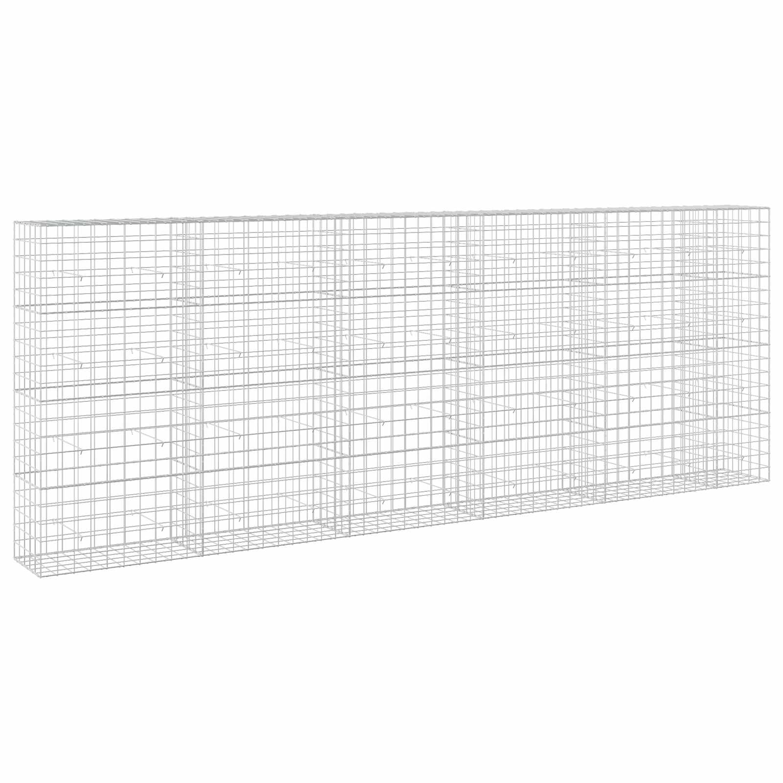 Gabione Mit 3,5 Mm Draht Und 10x10 Cm Maschen 550x50x200 Cm Vidaxl