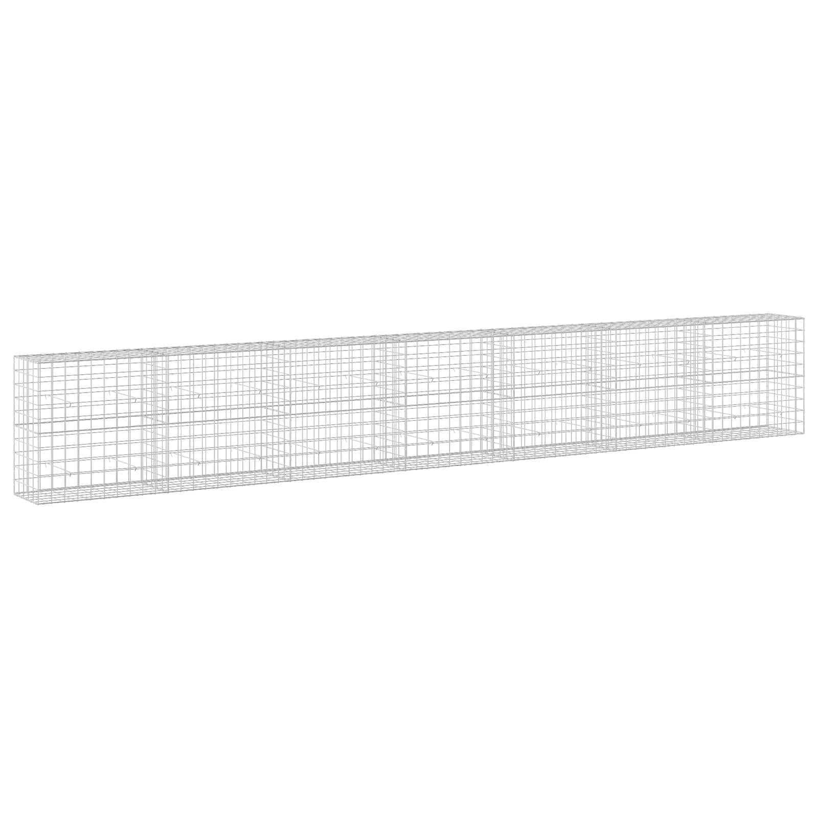 Gabione Mit 3,5 Mm Draht Und 10x10 Cm Maschen 700x50x100 Cm Vidaxl