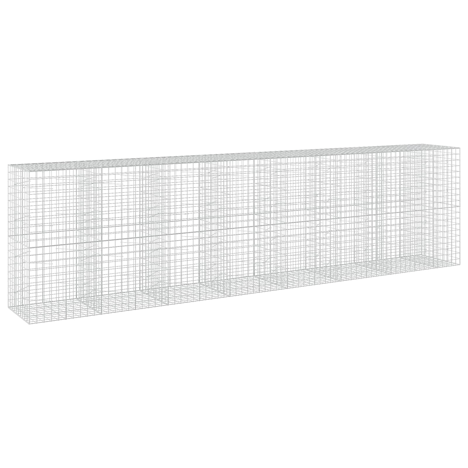 Gabione Mit 3,5 Mm Draht Und 10x10 Cm Maschen 750x100x200 Cm Vidaxl