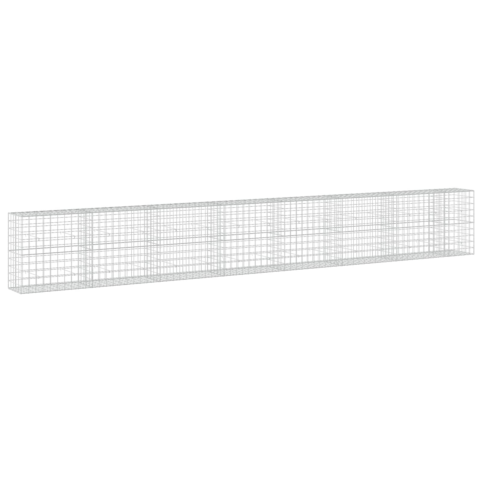 Gabione Mit 3,5 Mm Draht Und 10x10 Cm Maschen 750x50x100 Cm Vidaxl