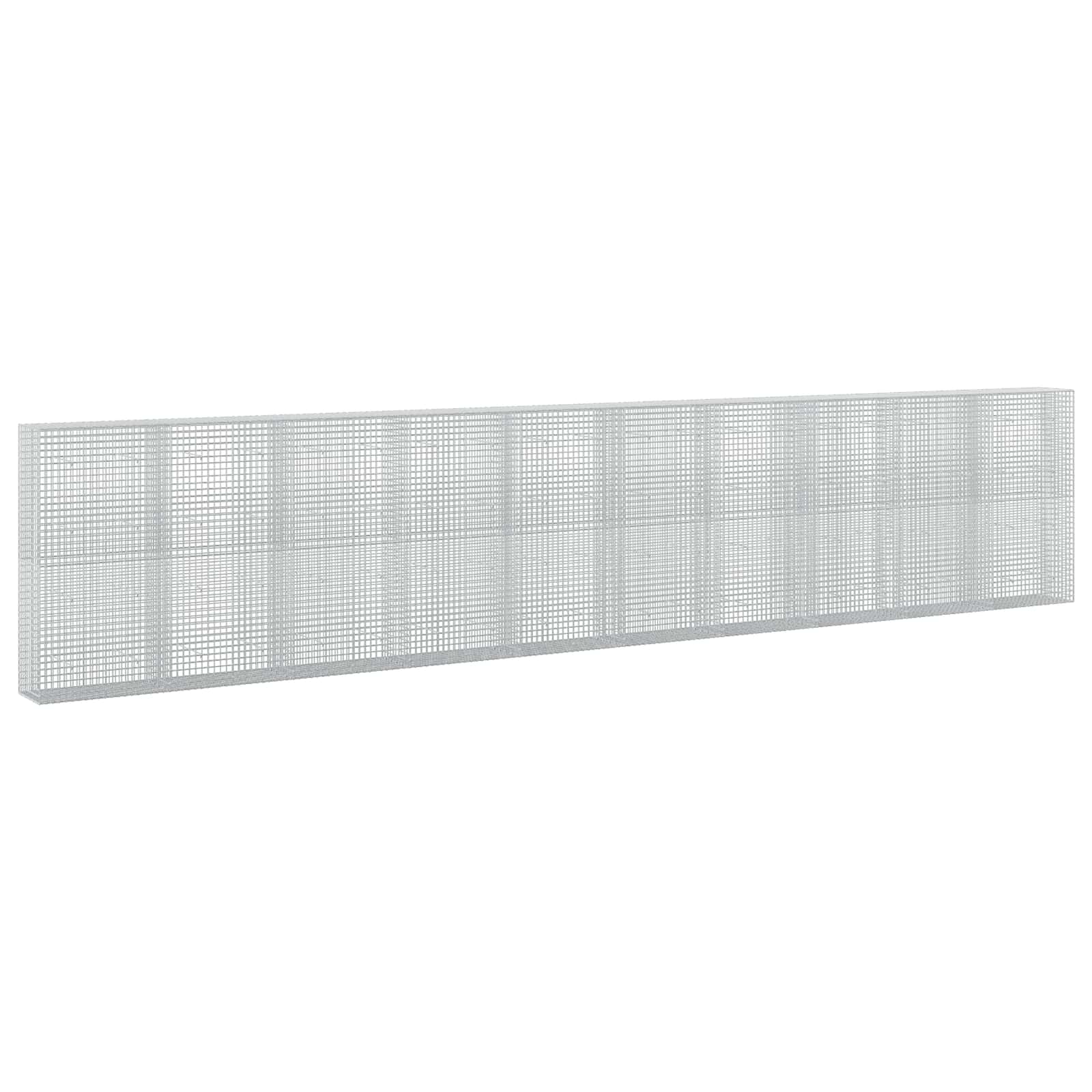 Gabione Mit 5 Mm Draht Und 5x5 Cm Maschen 1000x50x200 Cm Vidaxl