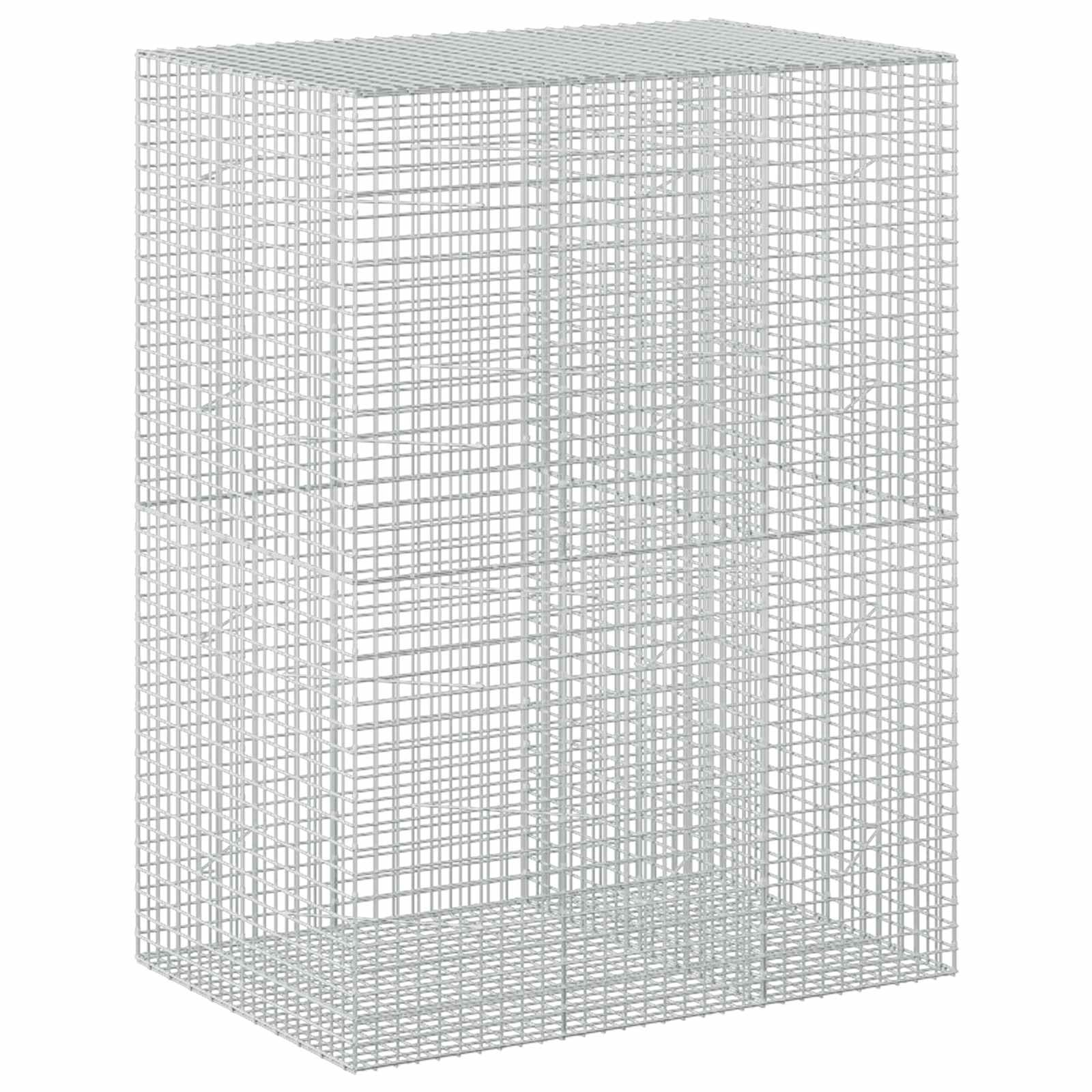 Gabione Mit 5 Mm Draht Und 5x5 Cm Maschen 150x100x200 Cm Vidaxl