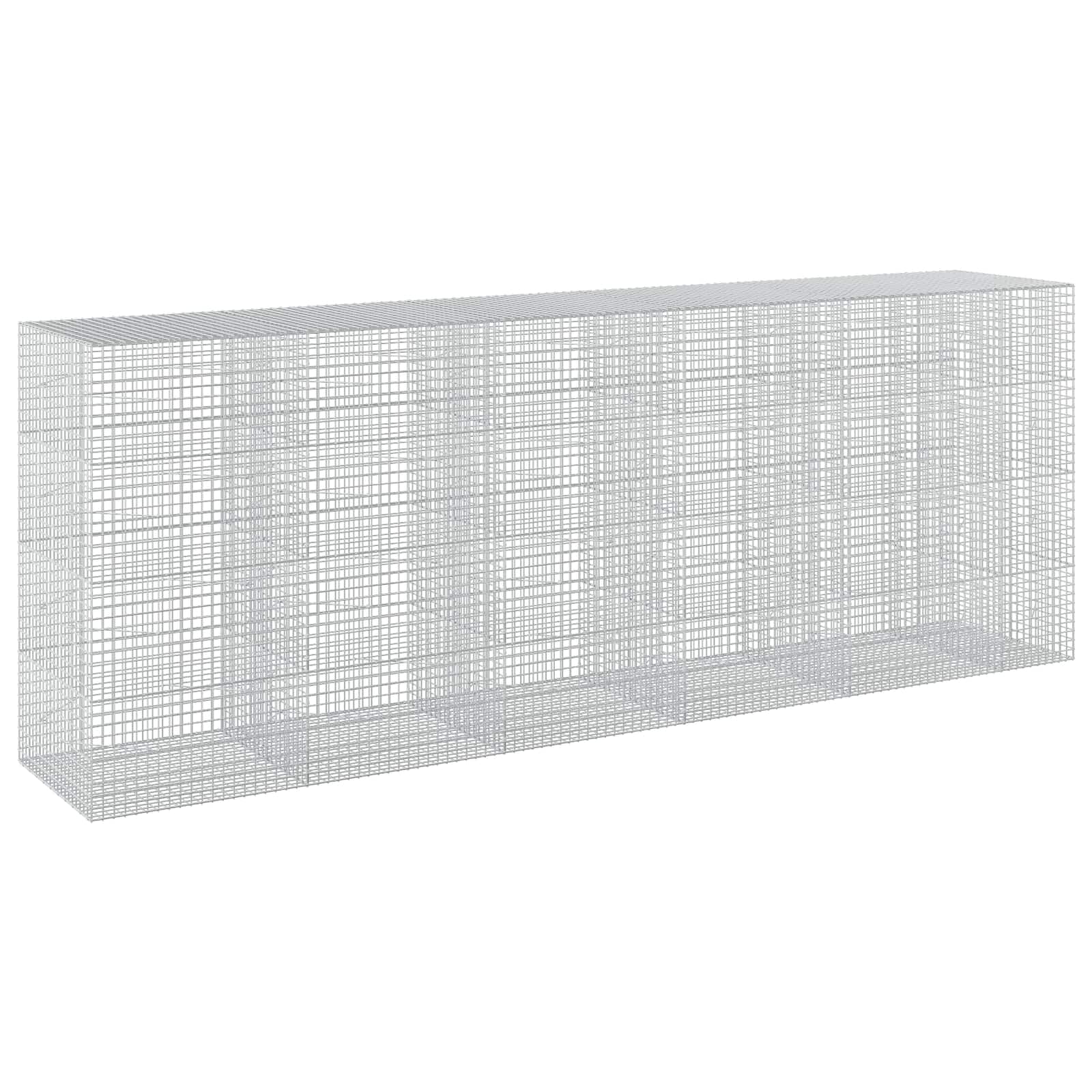 Gabione Mit 5 Mm Draht Und 5x5 Cm Maschen 550x100x200 Cm Vidaxl