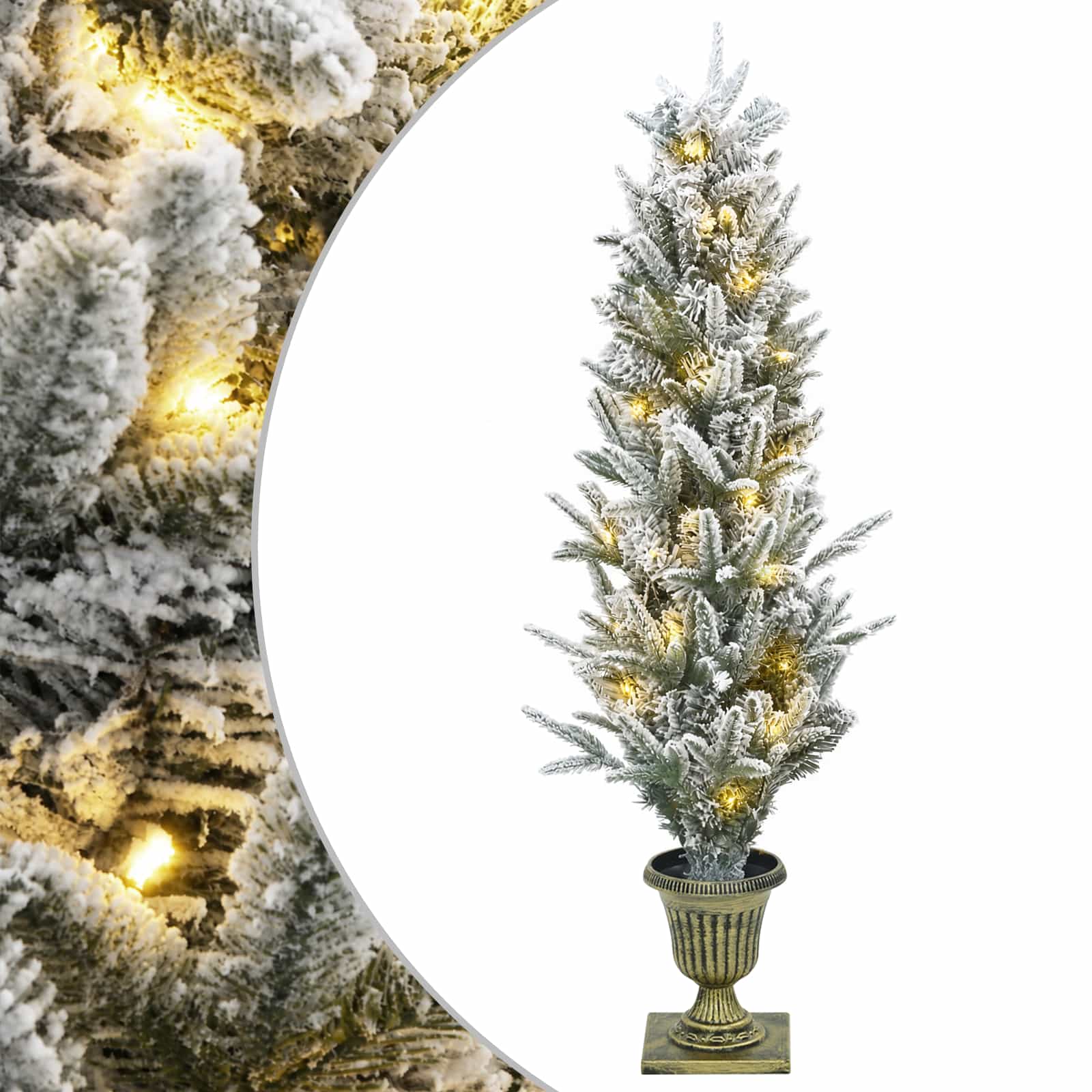 Mini Weihnachtsbaum 120 Cm 100 Leds Warmes Weiß Pvc Und Pe Vidaxl