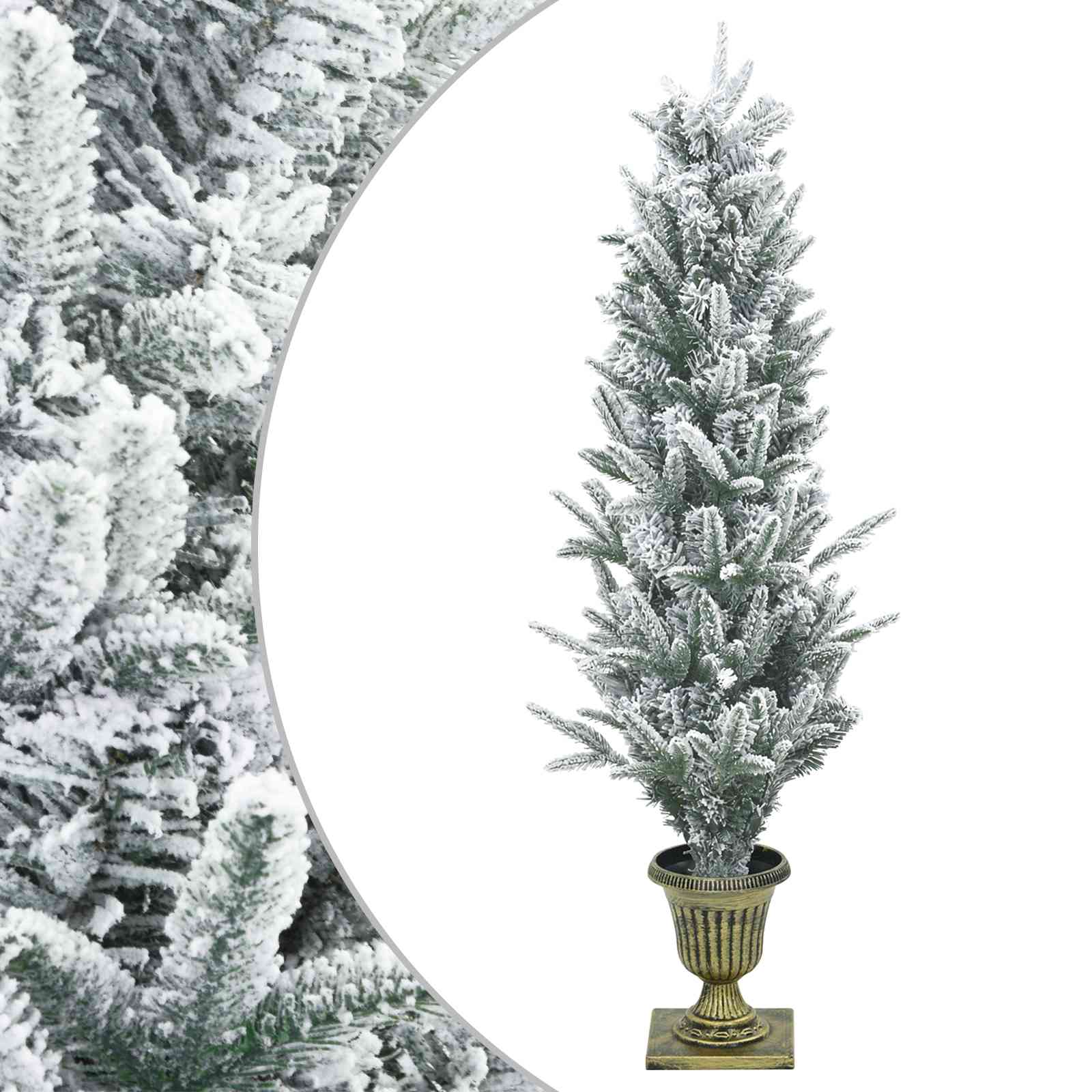 Mini Weihnachtsbaum 120 Cm Pvc Und Pe Grün Und Weiß Vidaxl