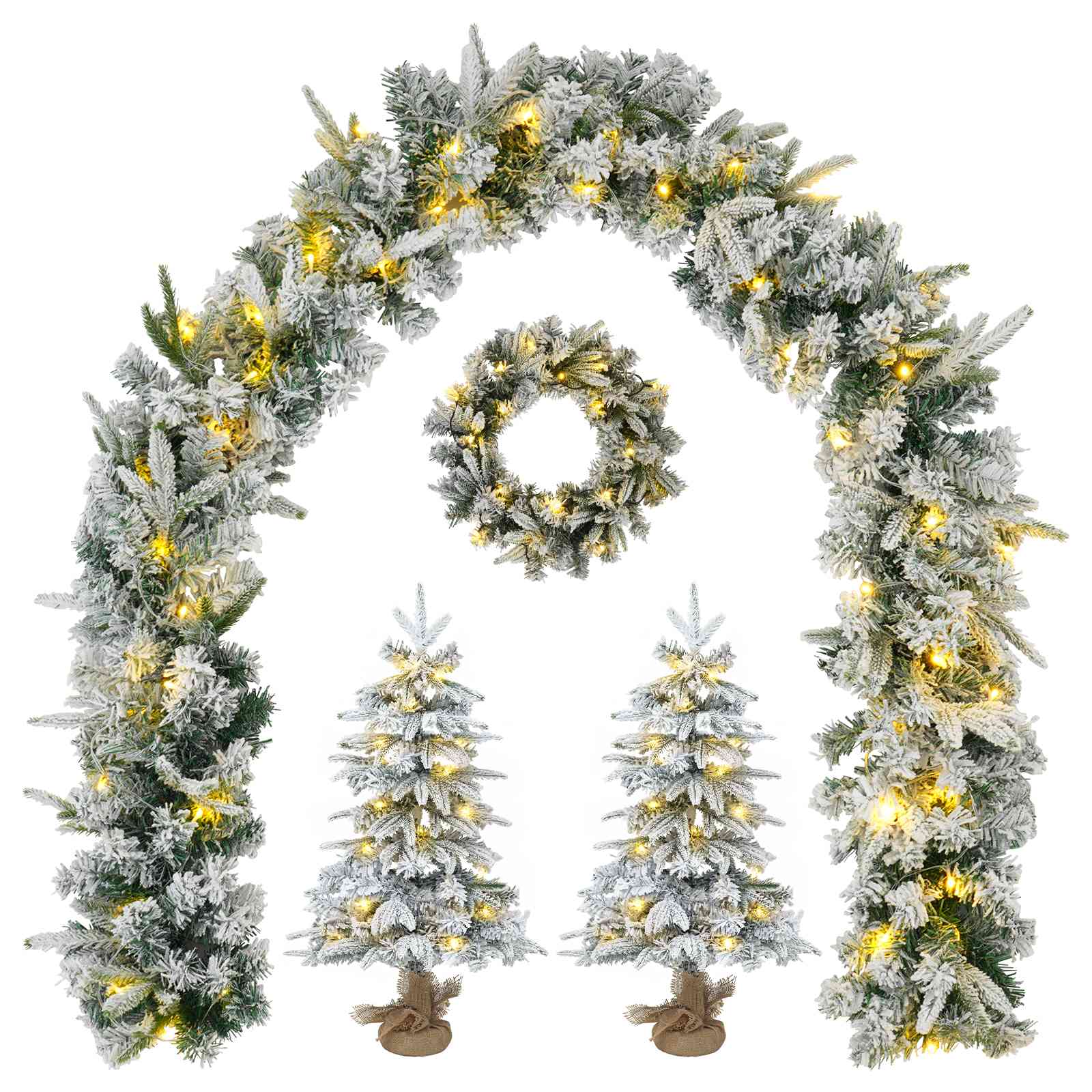 Mini Weihnachtsbaum 45 Cm 125 Leds Warmes Weiß Pvc Und Pe Vidaxl