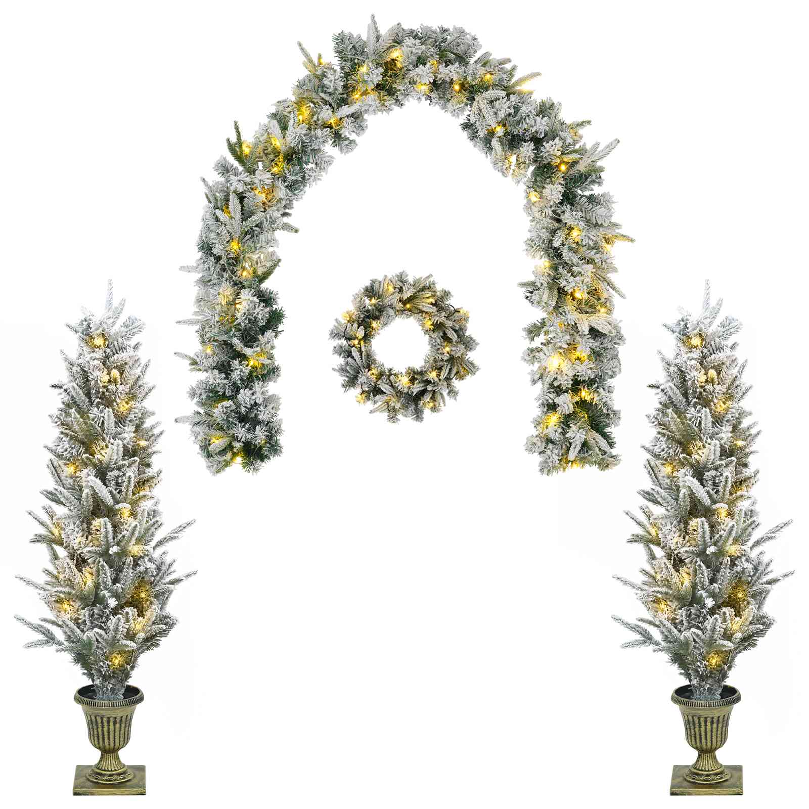 Mini Weihnachtsbaum 120 Cm 275 Leds Warmes Weiß Pvc Und Pe Vidaxl