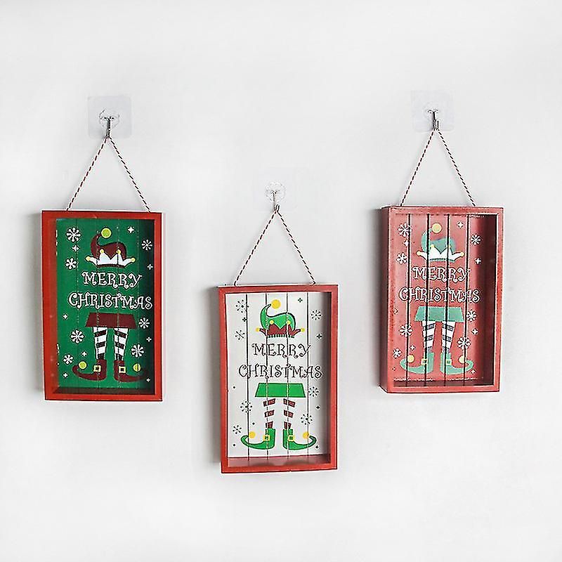 Décorations De Noël En Bois, Pendentif Sapin De Noël Créatif, Fournitures De Noël, Numéro De Maison, Porte