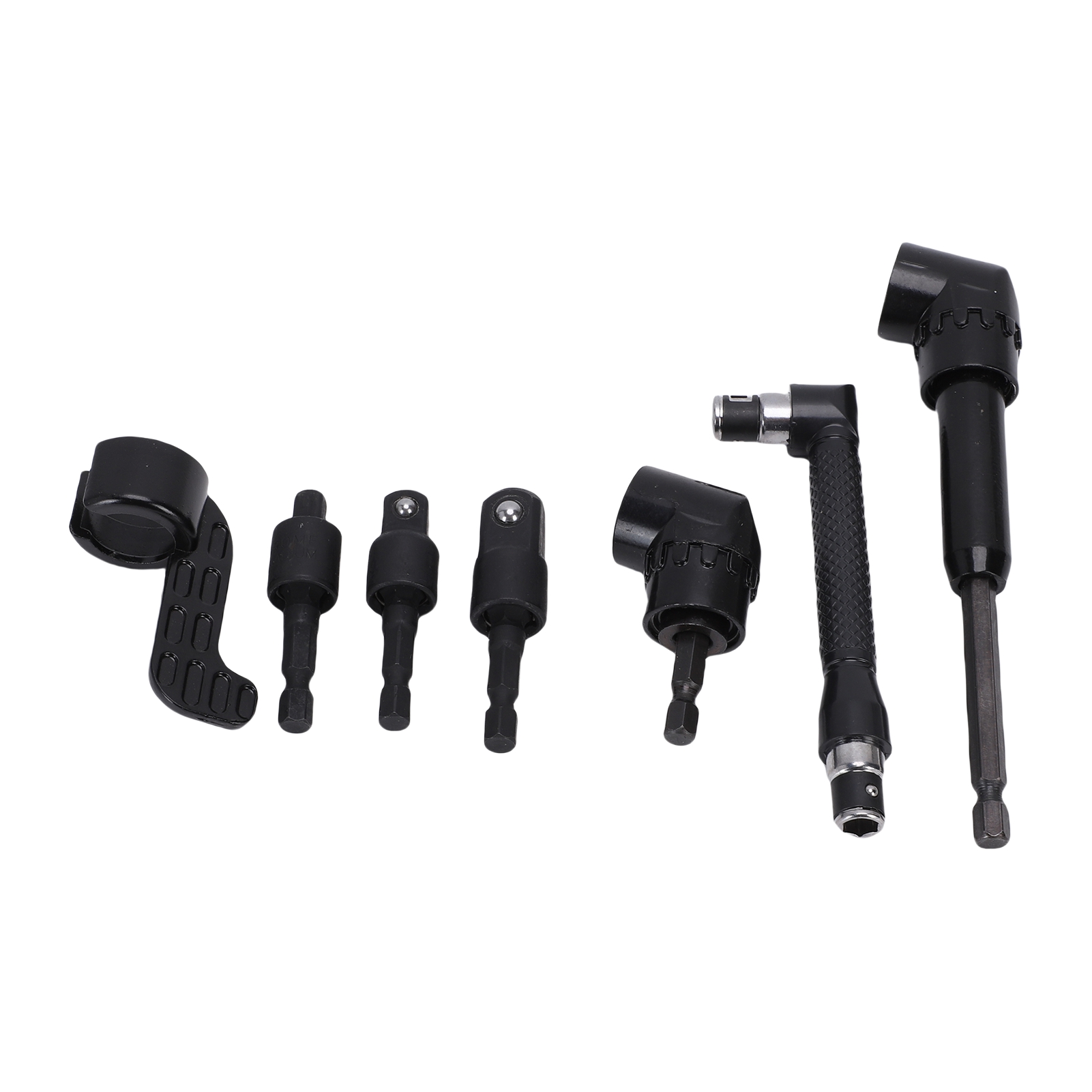 105° Abgewinkelter Bithalter Mit Drehbaren 1/4", 3/8" Und 1/2" Stecknussadaptern Für Elektrische Bohrmaschinen Und 1/4" Sechskantschraubendreher