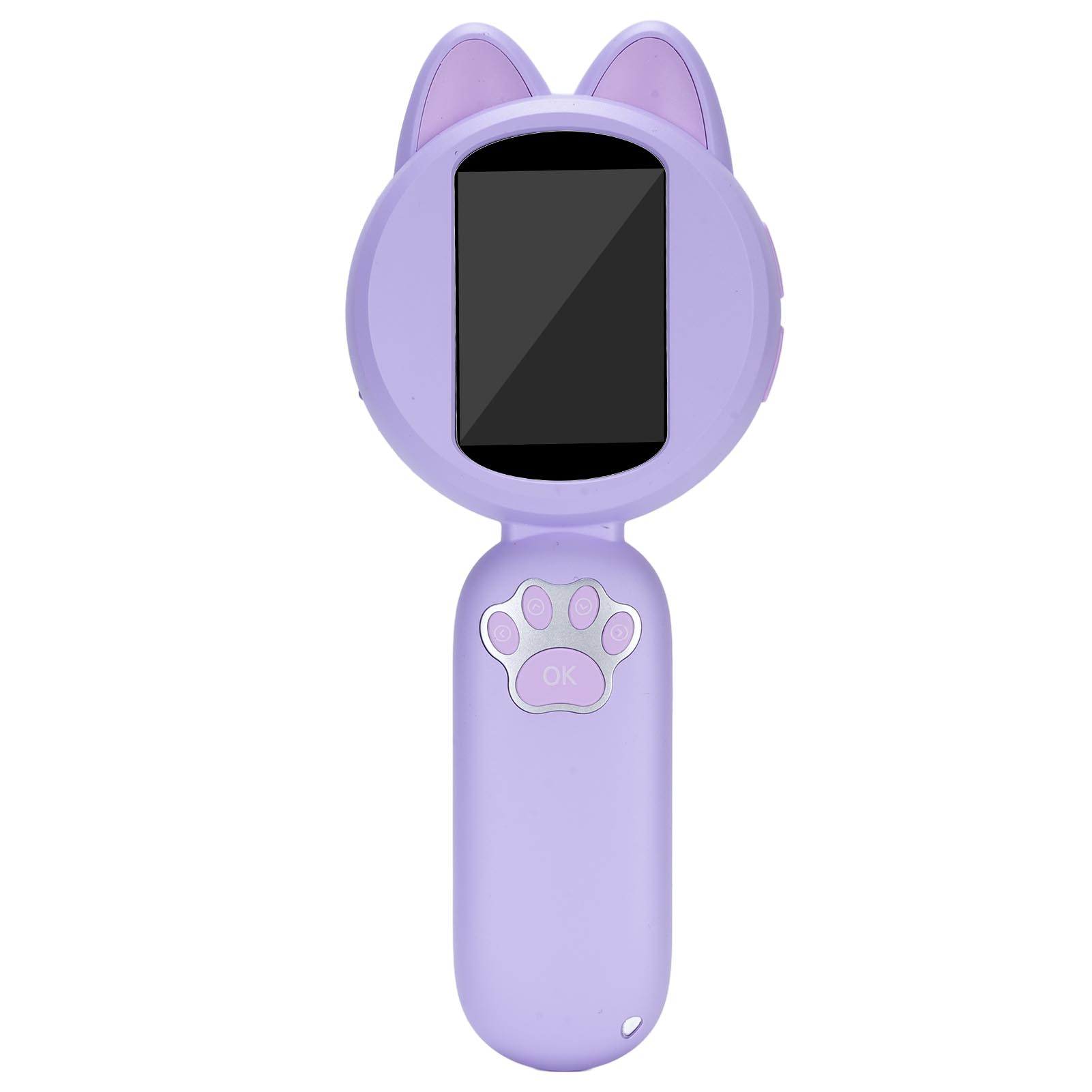 Tragbares, Violettes Mikroskop Mit 2-zoll-ips-bildschirm Und 8 Leds, Kompatibel Mit 14 Sprachen