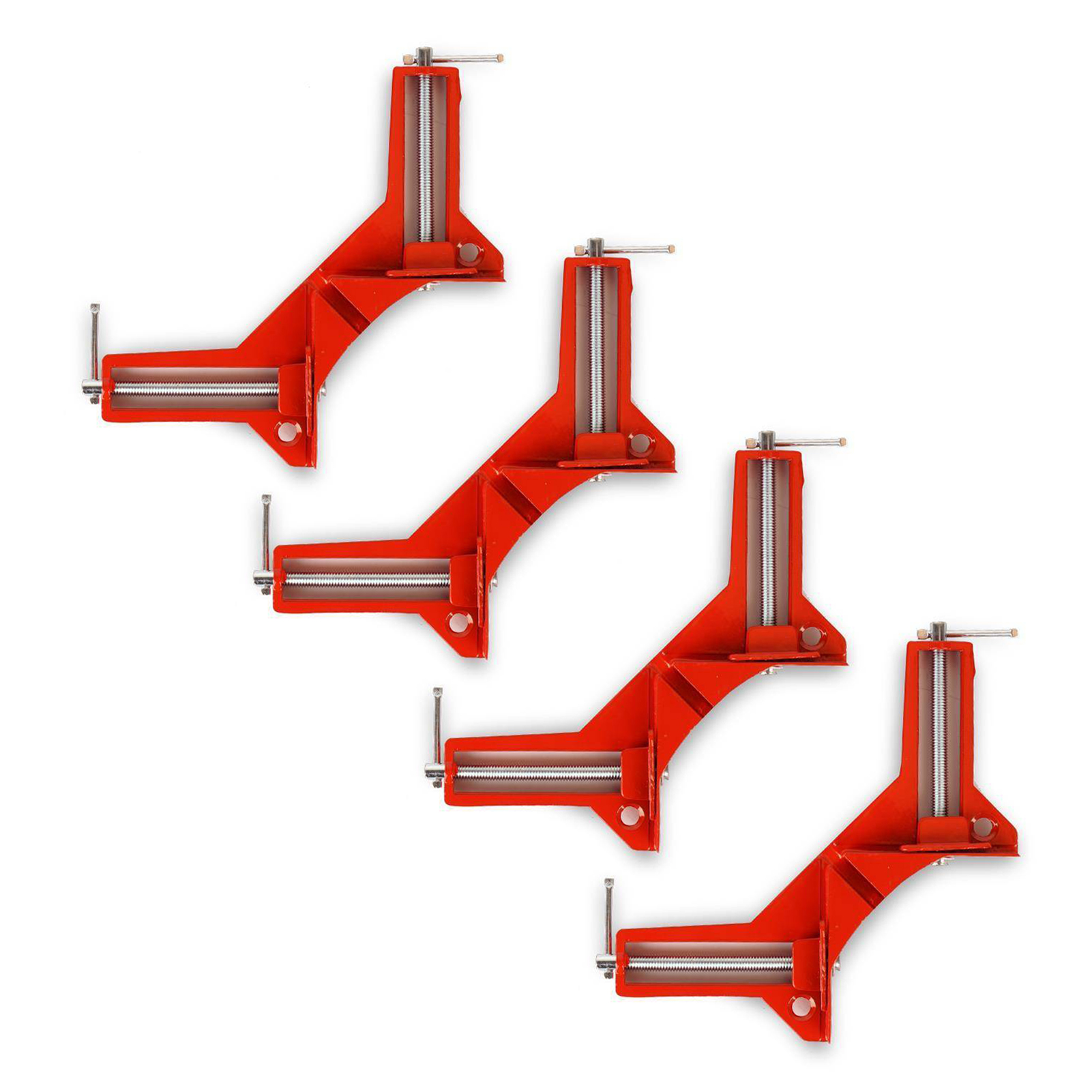 Set Aus 4 Klemmwinkeln Aus Aluminiumlegierung, Hohe Belastbarkeit, 90°-winkel, Für Holzbearbeitung, Ideal Für Aquarien Und Bilderrahmen.