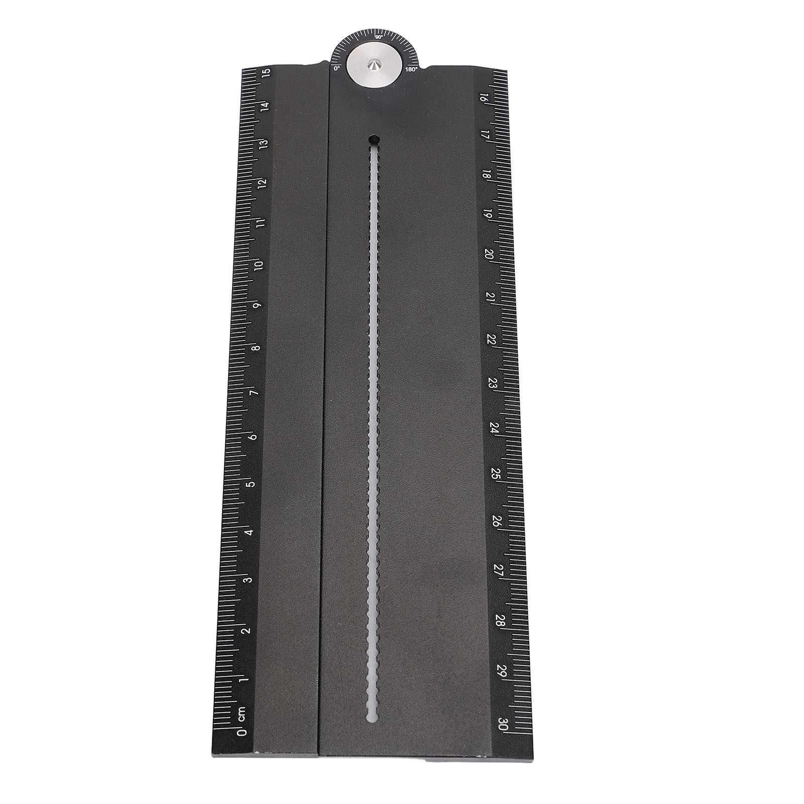 Multifunktionales Aluminiumlineal Zum Messen Von Winkeln, Kreisen Und Parallelen Linien.