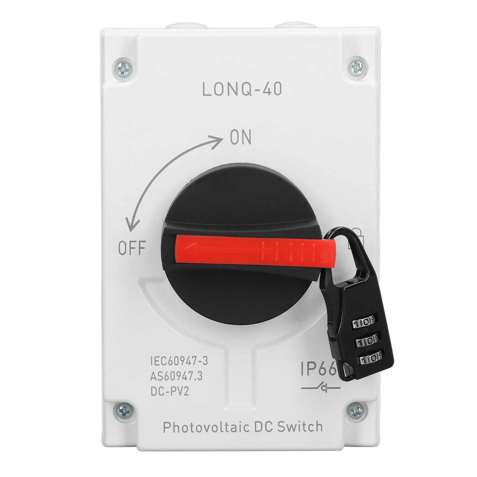 Ip66 Wasserdichter Photovoltaik-solar-trennschalter, Für Wohnmobil Oder Boot, 1200 V Dc, 32 A, 4-polig