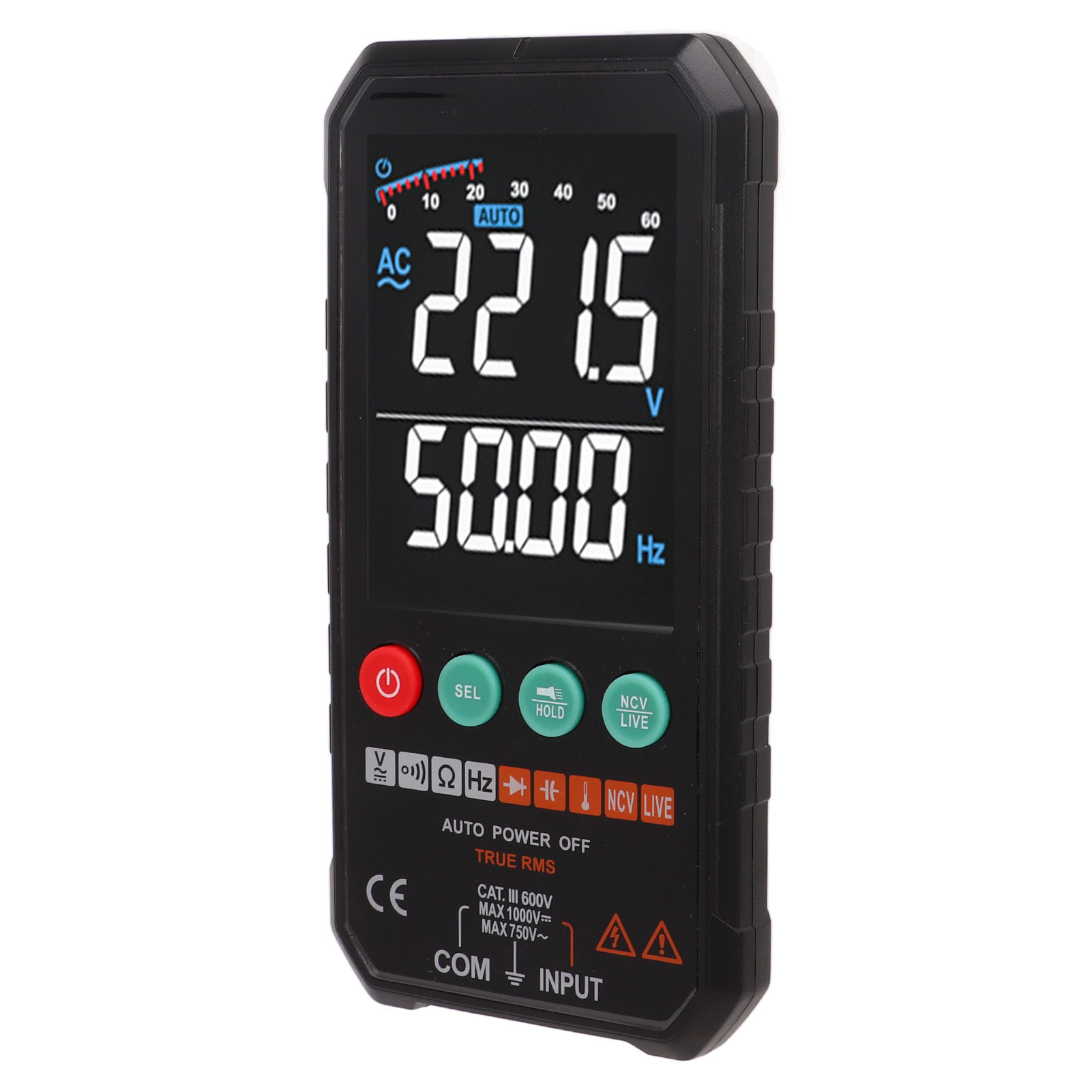 Tragbares Digitales Multimeter Mit Automatischer Erkennung, Intelligenter Schutzfunktion Und Anti-überhitzung, Voltmeter Und Hd-bildschirm.