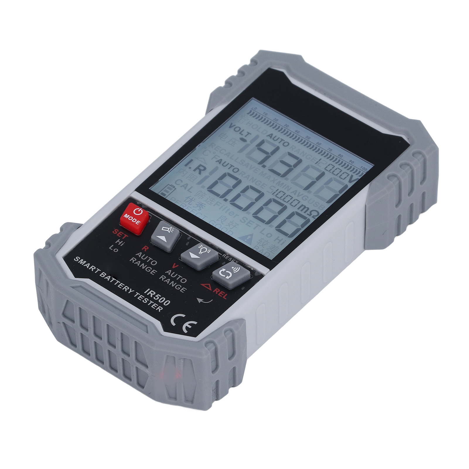 Batteriewiderstandstester, 3,2-zoll-tn-bildschirm, Dc 0 V – ±120 V, 0 Mω – 500 Ω, Dc 5 V Kfz-batterietester