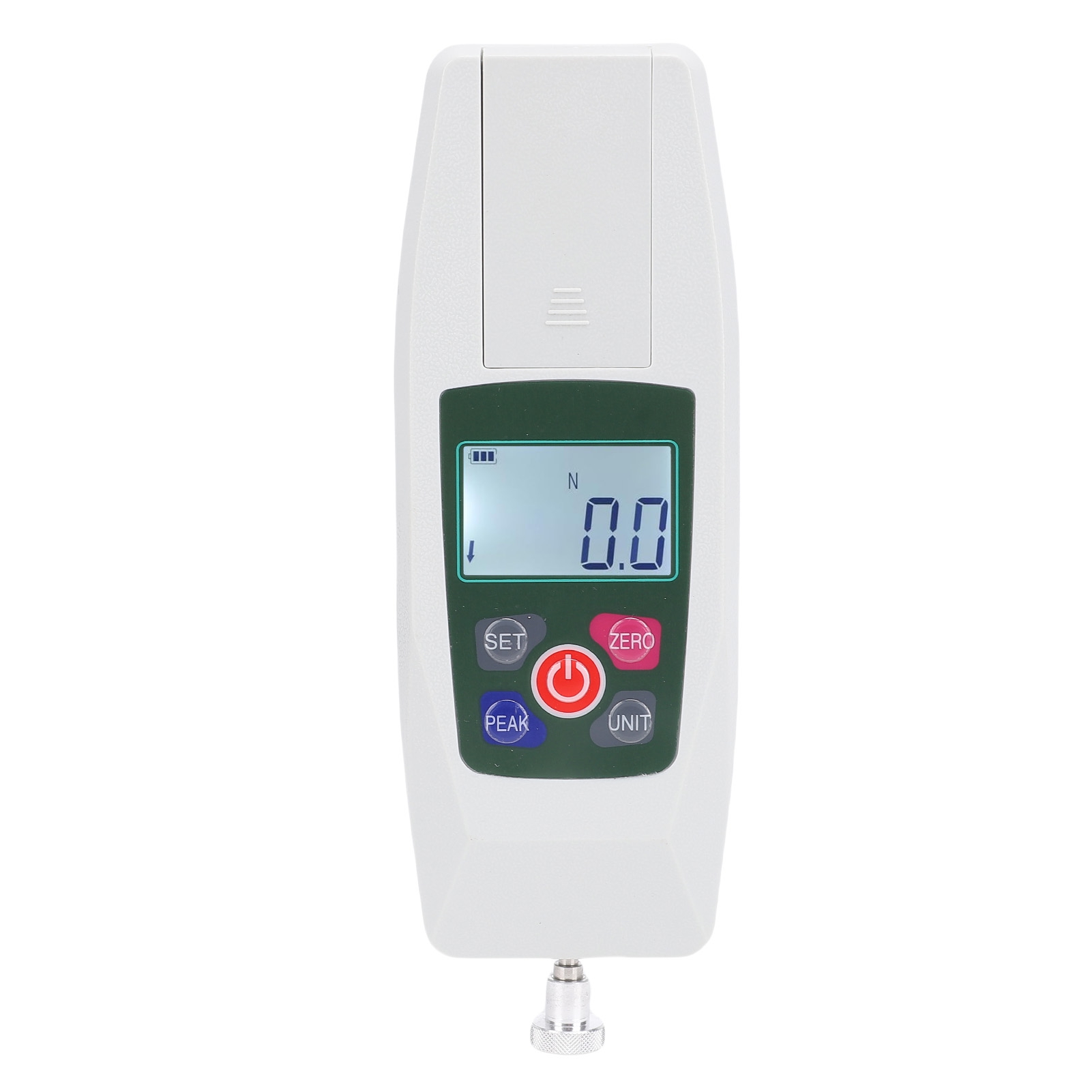 Tragbares Digitales 5n-kraftmessgerät Mit Hintergrundbeleuchtetem Lcd-display Für Druck- Und Zugversuche. Automatische Abschaltung. N Lb Kg Oz