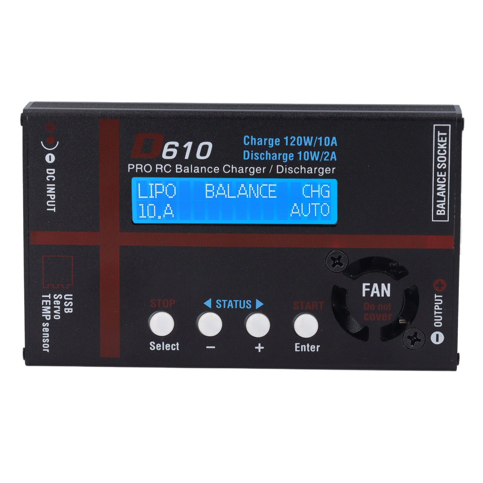 Intelligentes Balancer-ladegerät/entladegerät Für Lithium-batterien 120w 10a, Kompatibel Mit Life-, Lihv- Und Li-ionen-batterien 1 Bis 6s Und Nicd/nimh-batterien 1 Bis 15s (2 Bis 20v, Eu-stecker 220v)