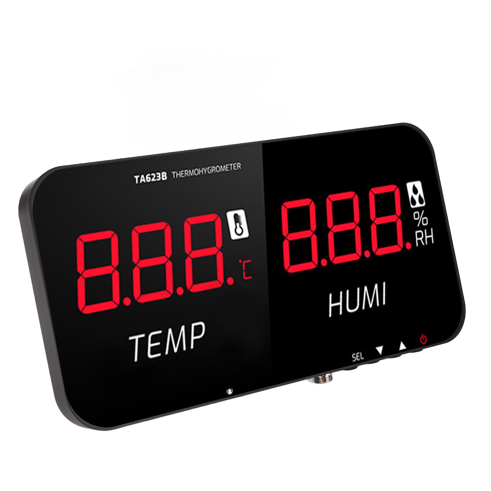 Industrielles Thermometer Und Hygrometer Mit 13-zoll-led-anzeige Für Gewächshäuser