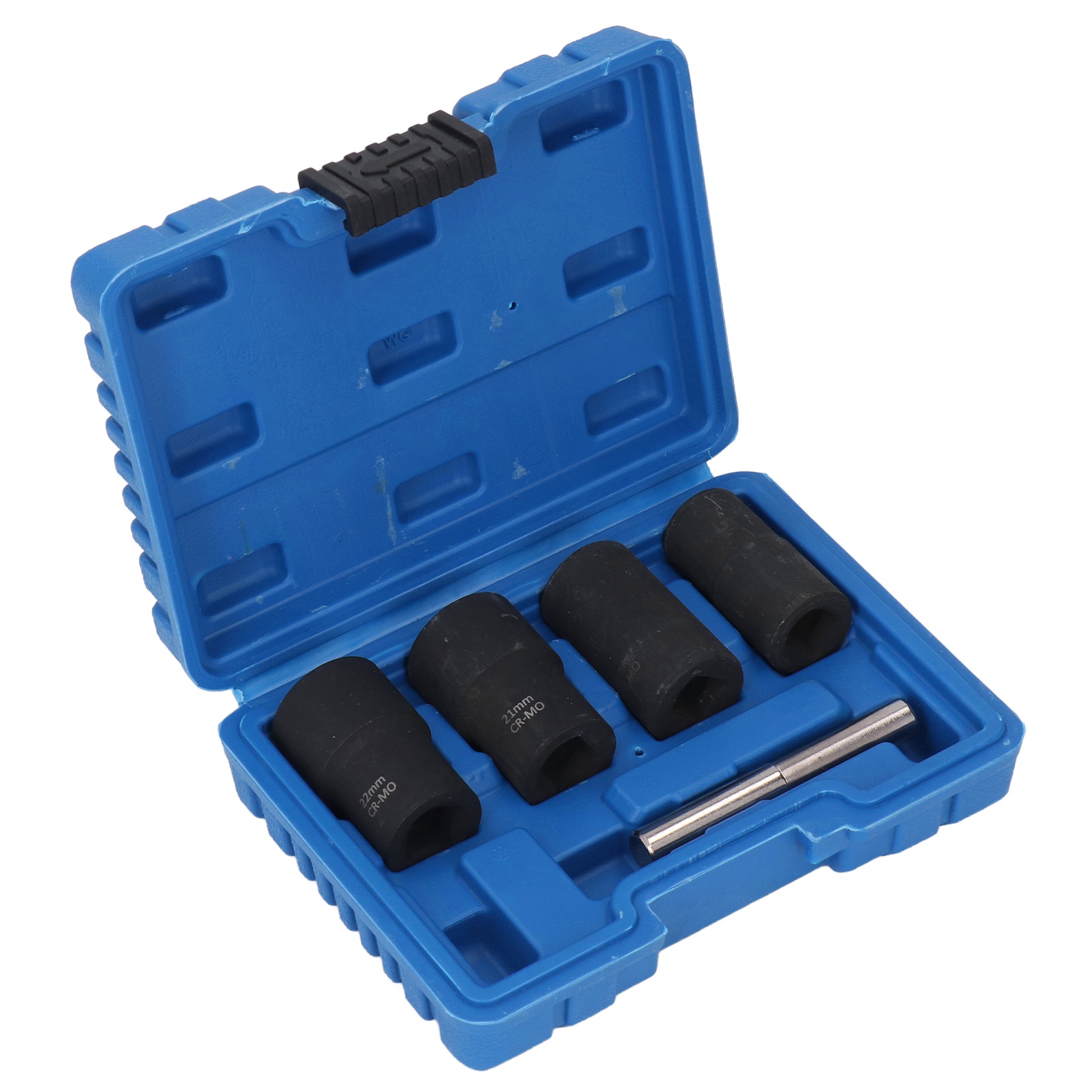 5-teiliges 1/2"-schlagschraubenausdreher-set, Werkzeuge Zum Entfernen Von Radmuttern, Metrische Größen: 17 Mm, 19 Mm, 21 Mm Und 22 Mm, Cr-mo-stahl, Gebürstete Oberfläche.