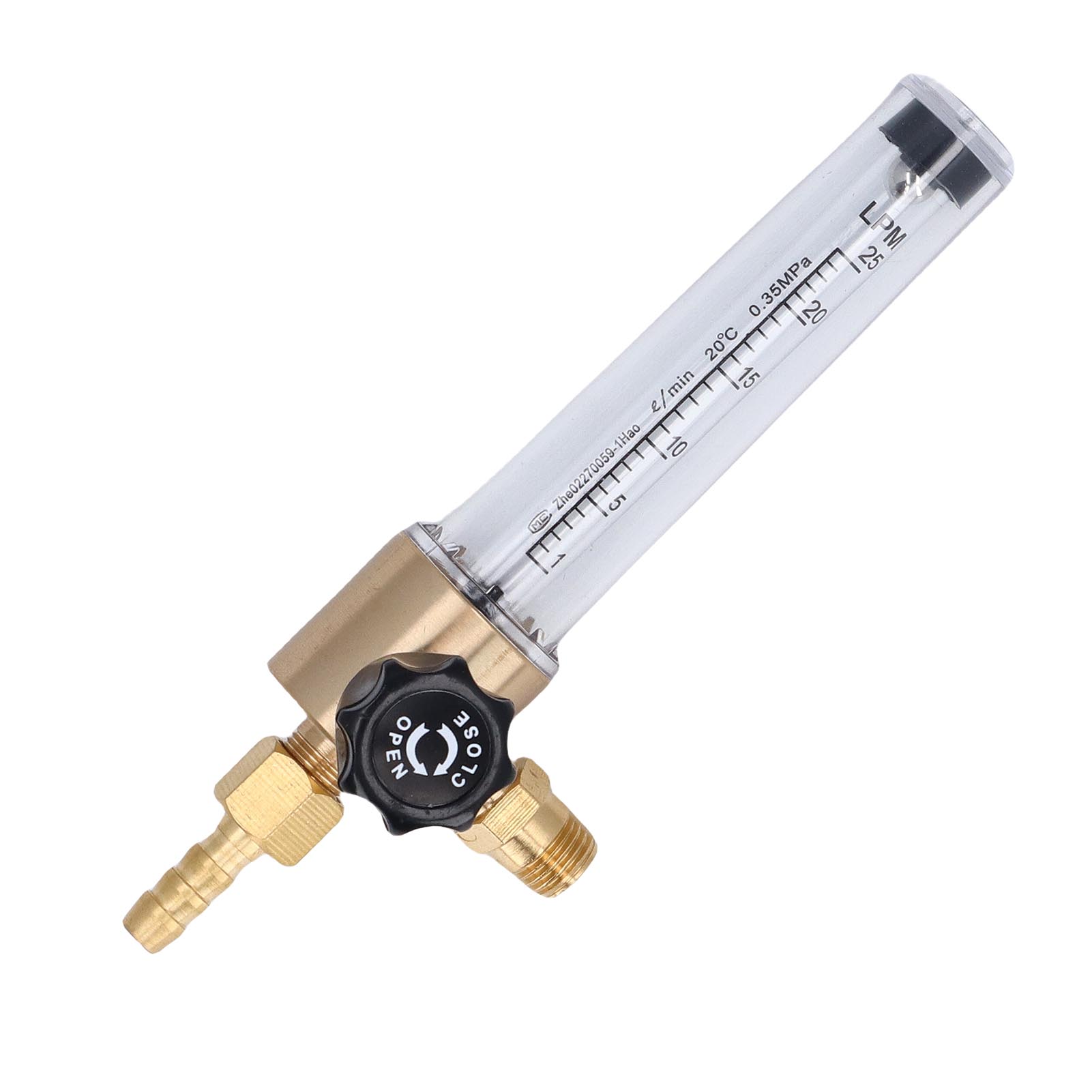 Gasdurchflussmesser Mit Npt1/4-18-kegelgewinde, Präzisionsschwimmer, 1-25-l-gasdurchflussregler Für Industrielle Anwendungen