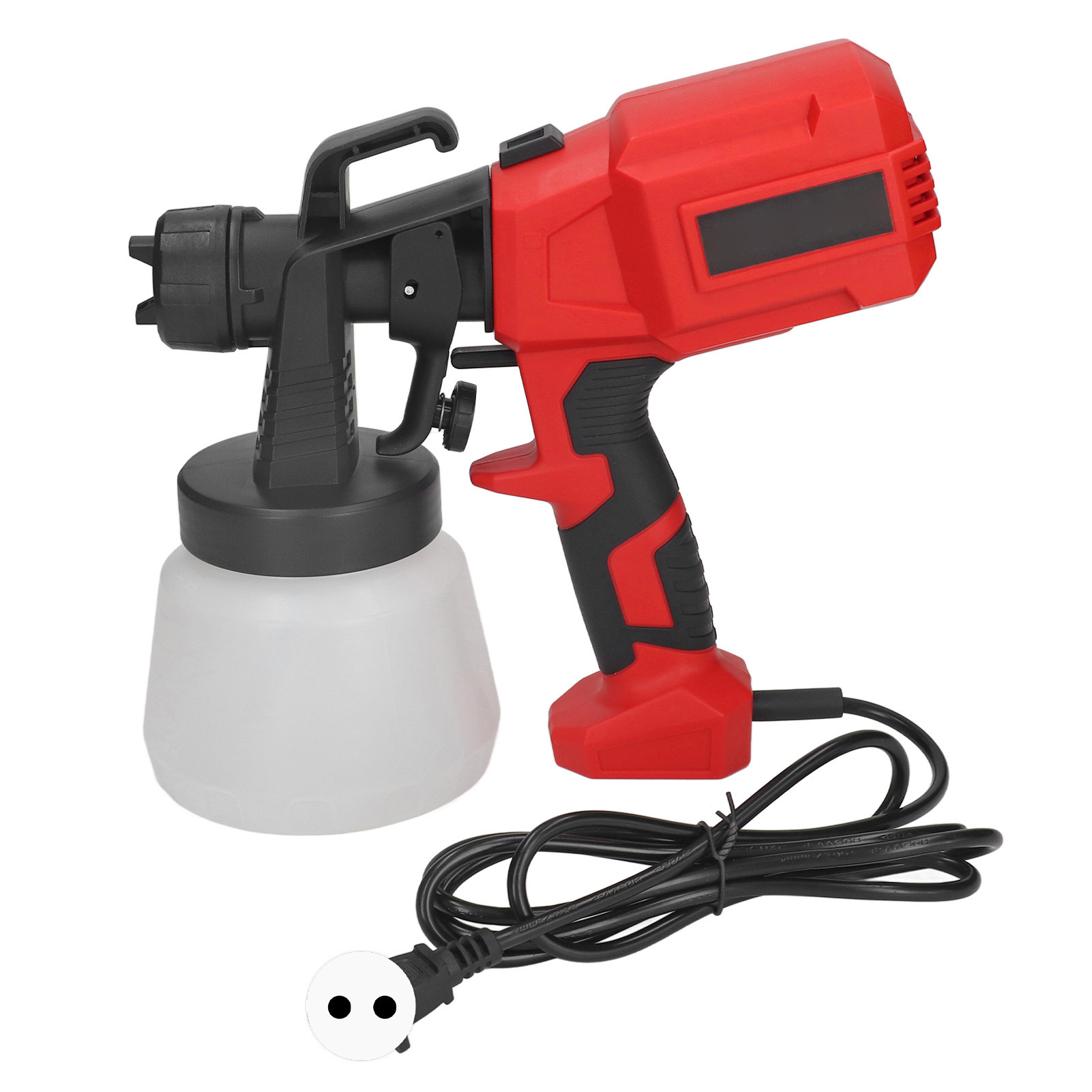 Tragbare Elektrische Farbspritzpistole Mit Einstellbarem Durchfluss, Schlitzdüse, Für Dekorationszwecke, 800 Ml, 220 V Eu-stecker