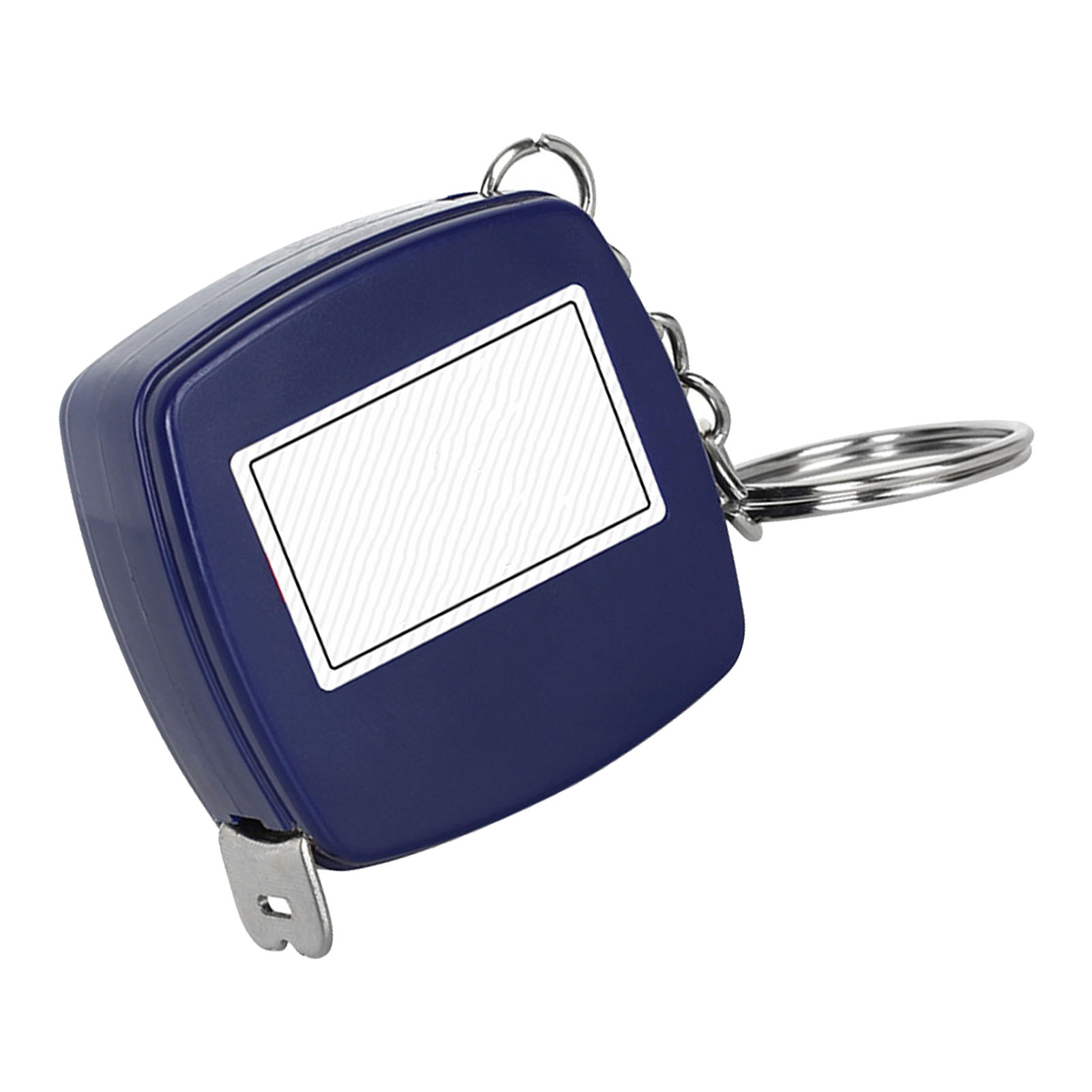 Tragbares Metrisches Stahlmaßband, Mini-schlüsselanhänger, Hohe Präzision, 1 Meter, Blau
