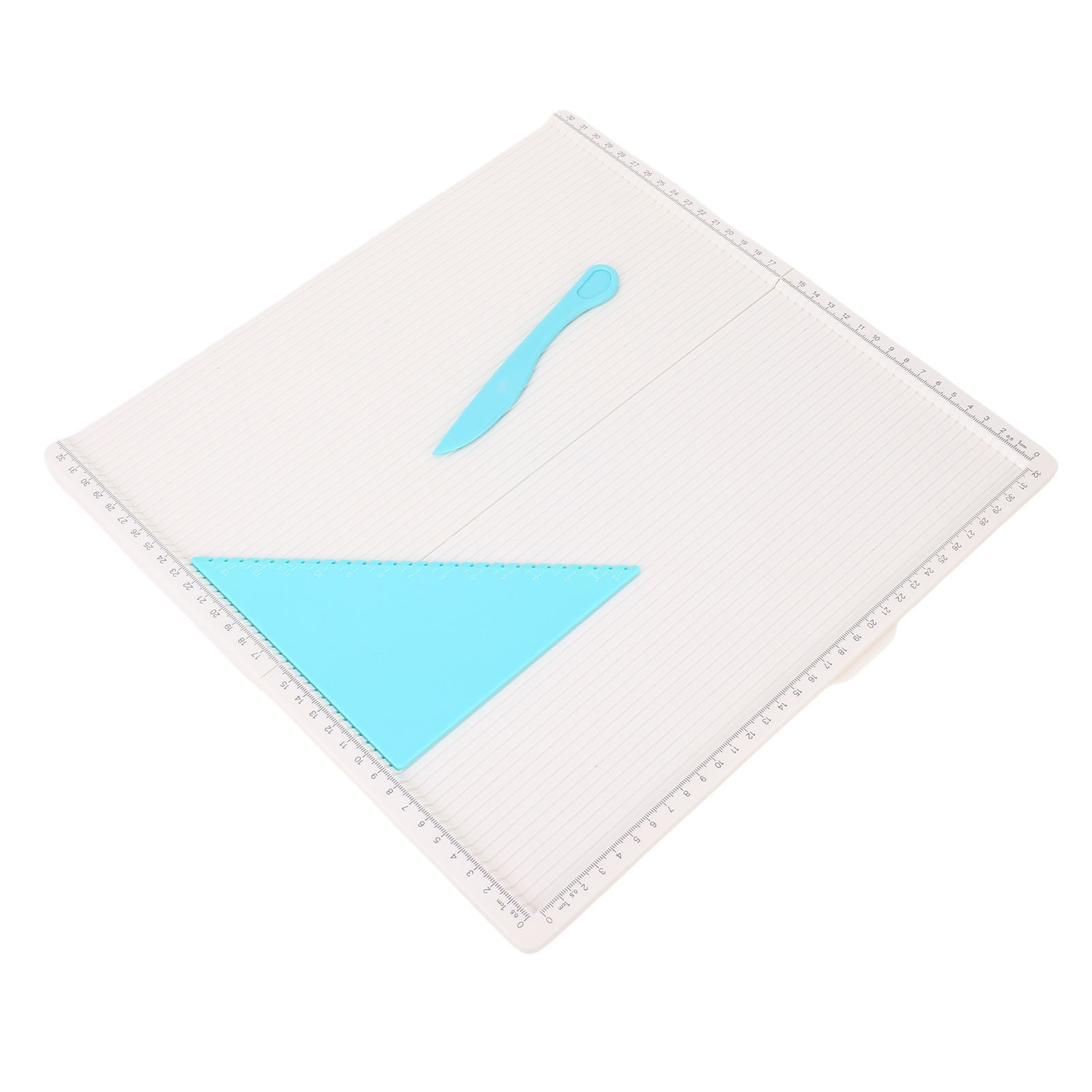 Faltbares Falzbrett Mit Dreieckigem Werkzeug, 320 X 320 Mm Falzplatte Zur Herstellung Von Karten, Umschlägen Und Fotopapier.