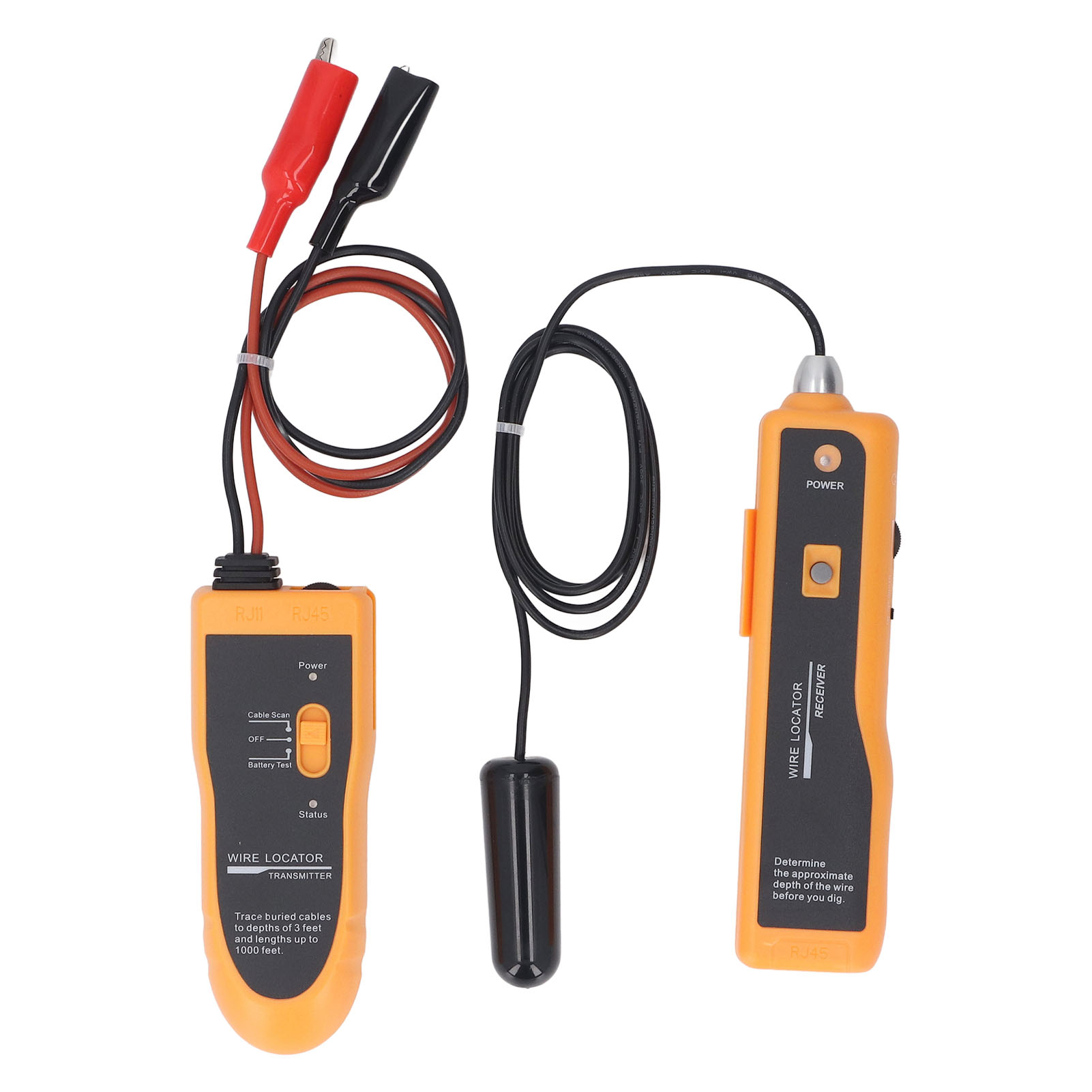 Kabelortungsgerät, Sender, Einstellbarer Induktiver Netzwerkkabeltester, Hochpräziser Leitungsdetektor 77hp2